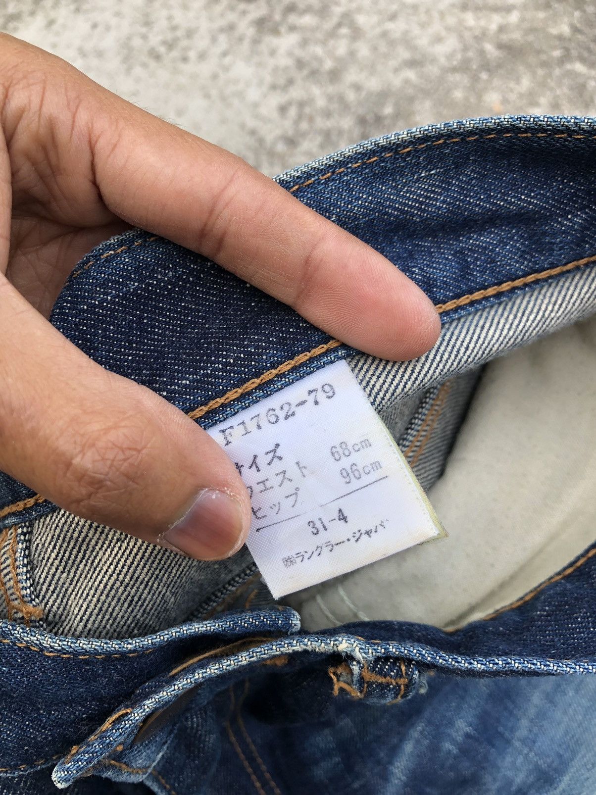 Vintage FLARED⚡️⚡️VINTAGE WRANGLER BLUE BELL DENIM Size US 27 - 2 Thumbnail