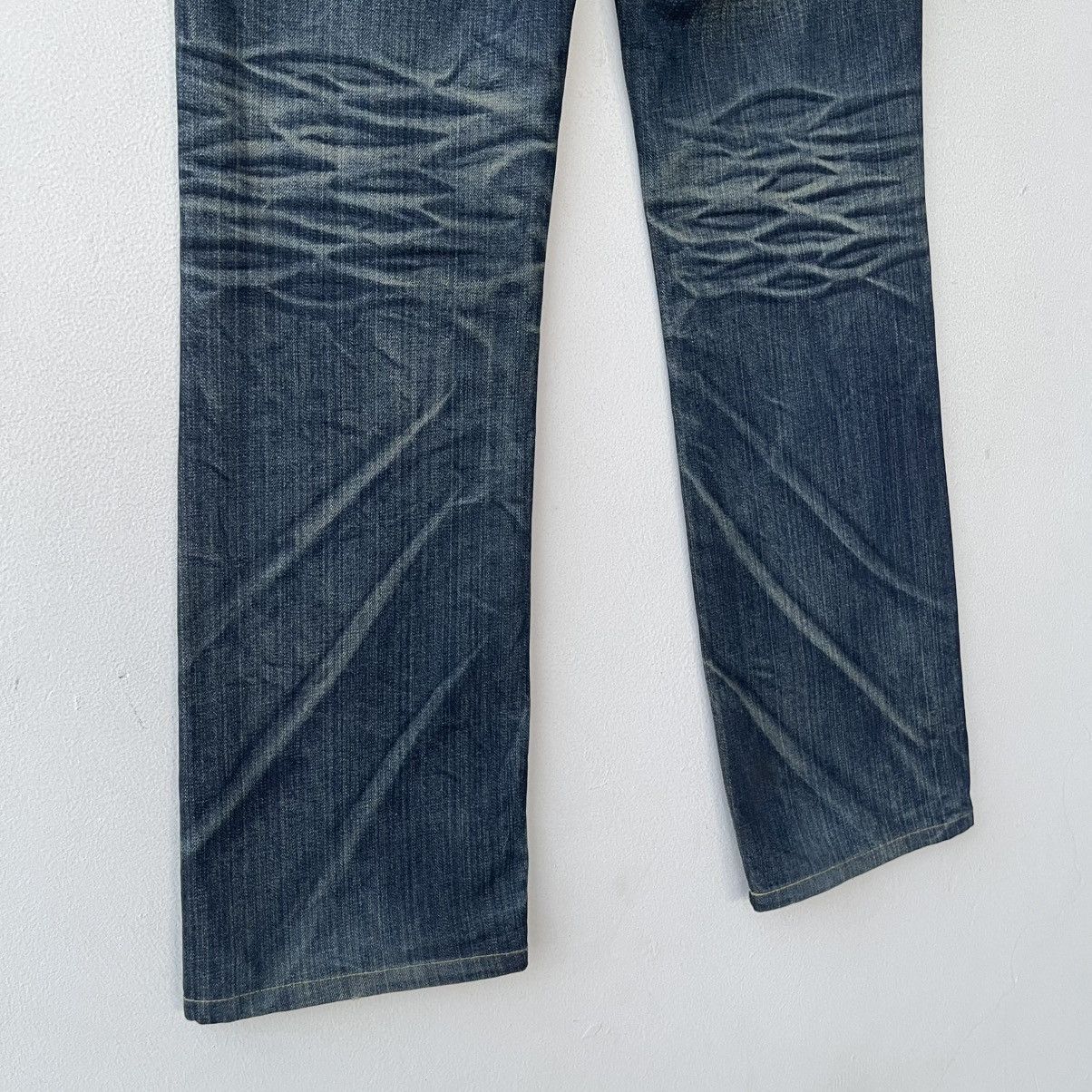 Lolita Jeans Archival Lolita Jeans Fleur-de-lis Suede Patchwork Denim Size US 30 / EU 46 - 11 Thumbnail