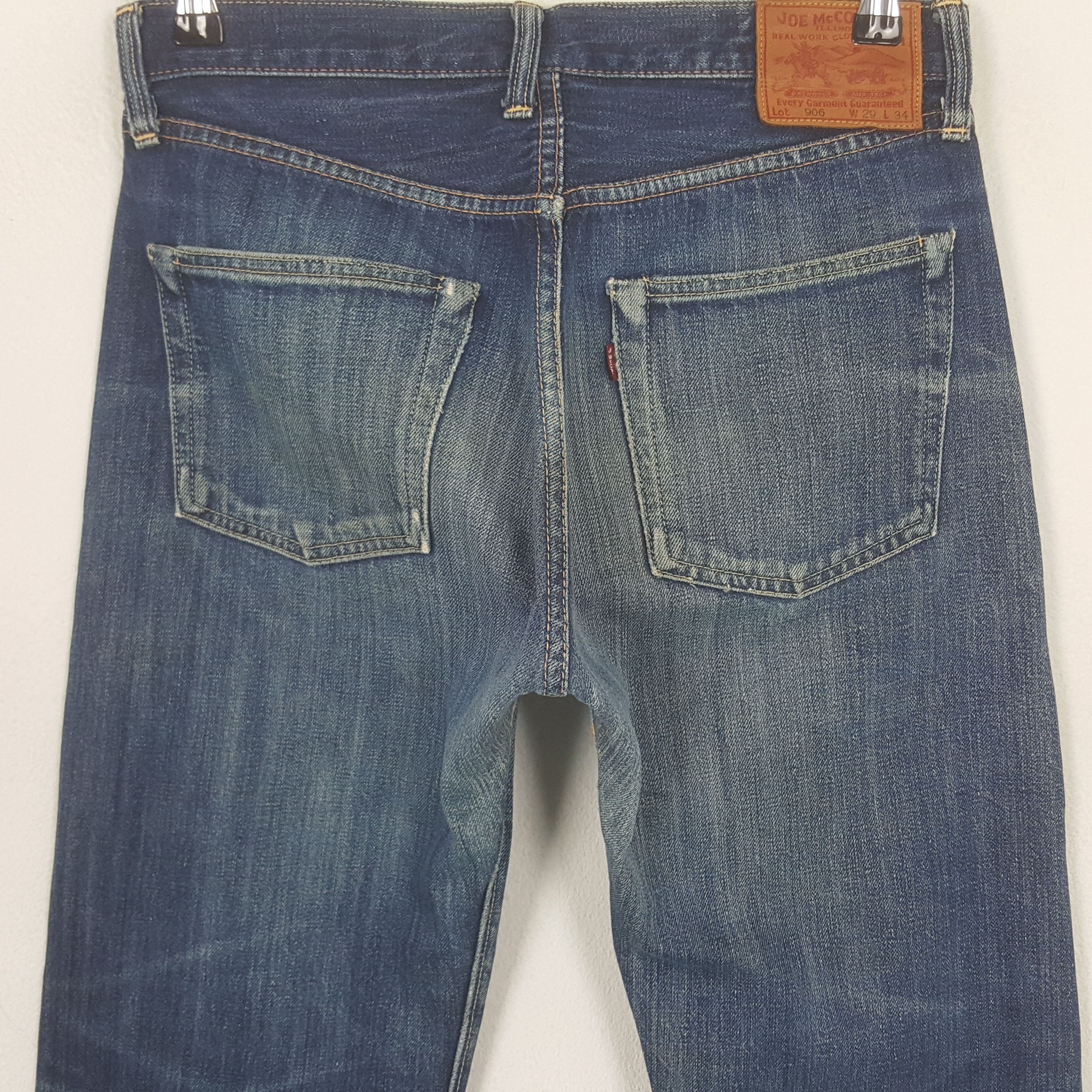 Japanese Brand Vintage Joe McCoy Selvedge Denim Jeans Size US 29 - 5 Thumbnail