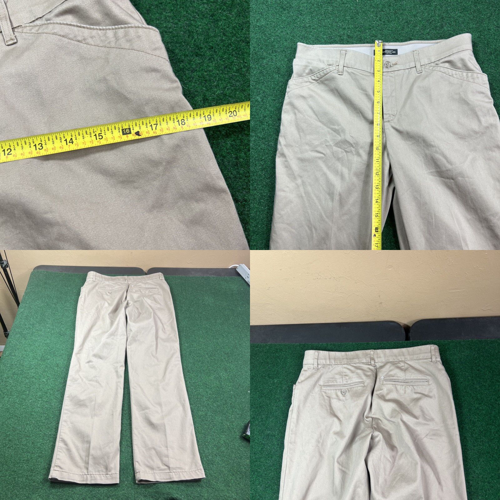 Lee Lee Jeans 10 Medium Beige Regular Fit Straight Leg Mid Rise Flex Motion Womens Size 32" / US 10 / IT 46 - 8 Thumbnail