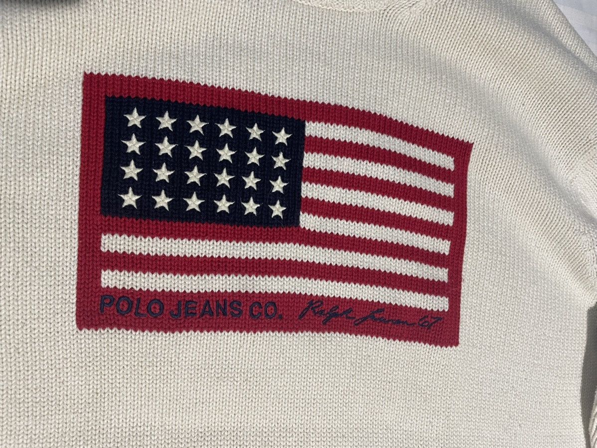 Polo Ralph Lauren Vintage Rare Polo Ralph Lauren American Flag Knight Sweater Size US L / EU 52-54 / 3 - 4 Thumbnail