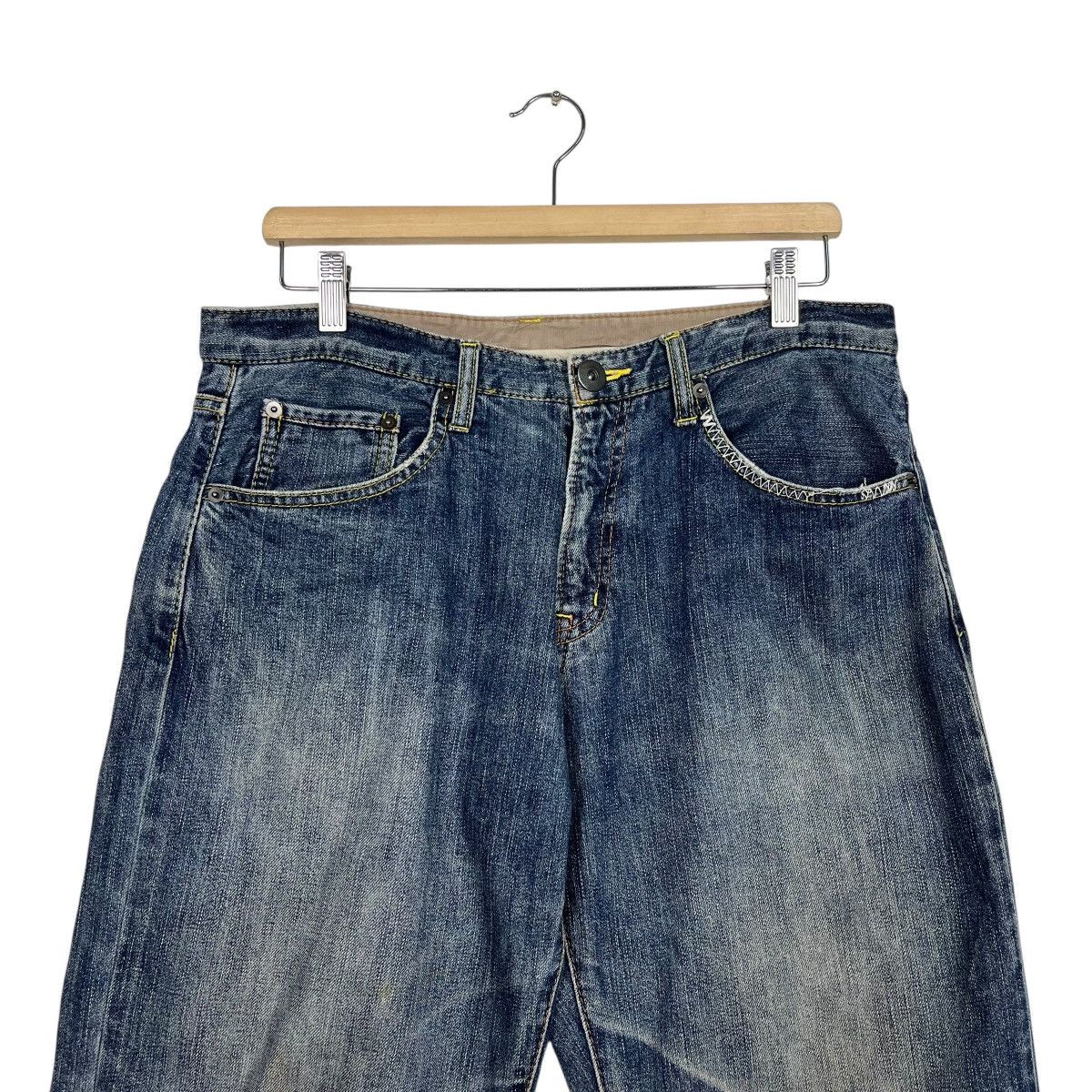 Japanese Brand Vintage Japanese Designer Workwear Denim Jeans Size US 32 / EU 48 - 2 Thumbnail