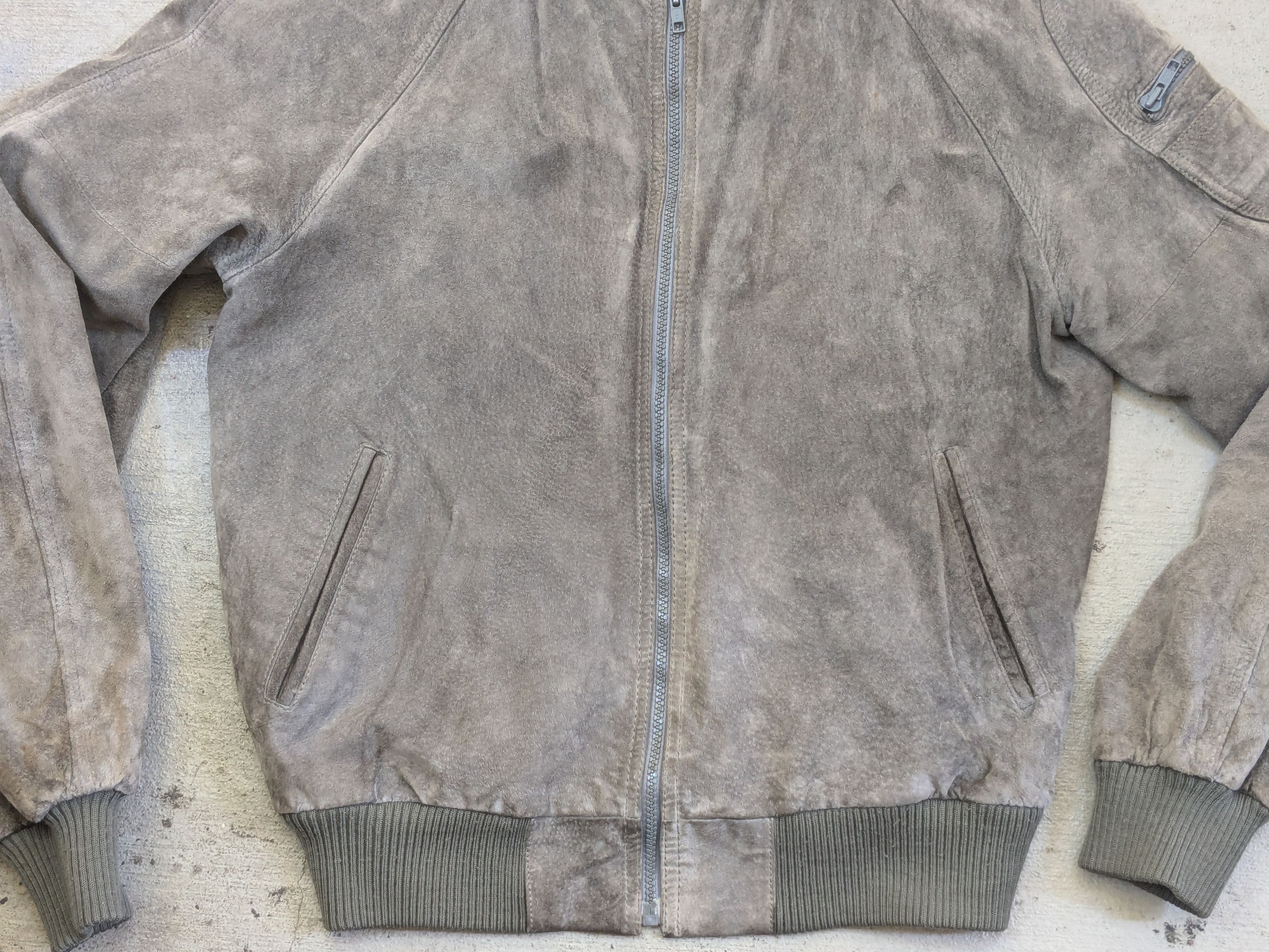 Saks Fifth Avenue Vintage Sak's Fifth Avenue Suede Jacket Gray 42 Large Bomber Size US L / EU 52-54 / 3 - 5 Thumbnail