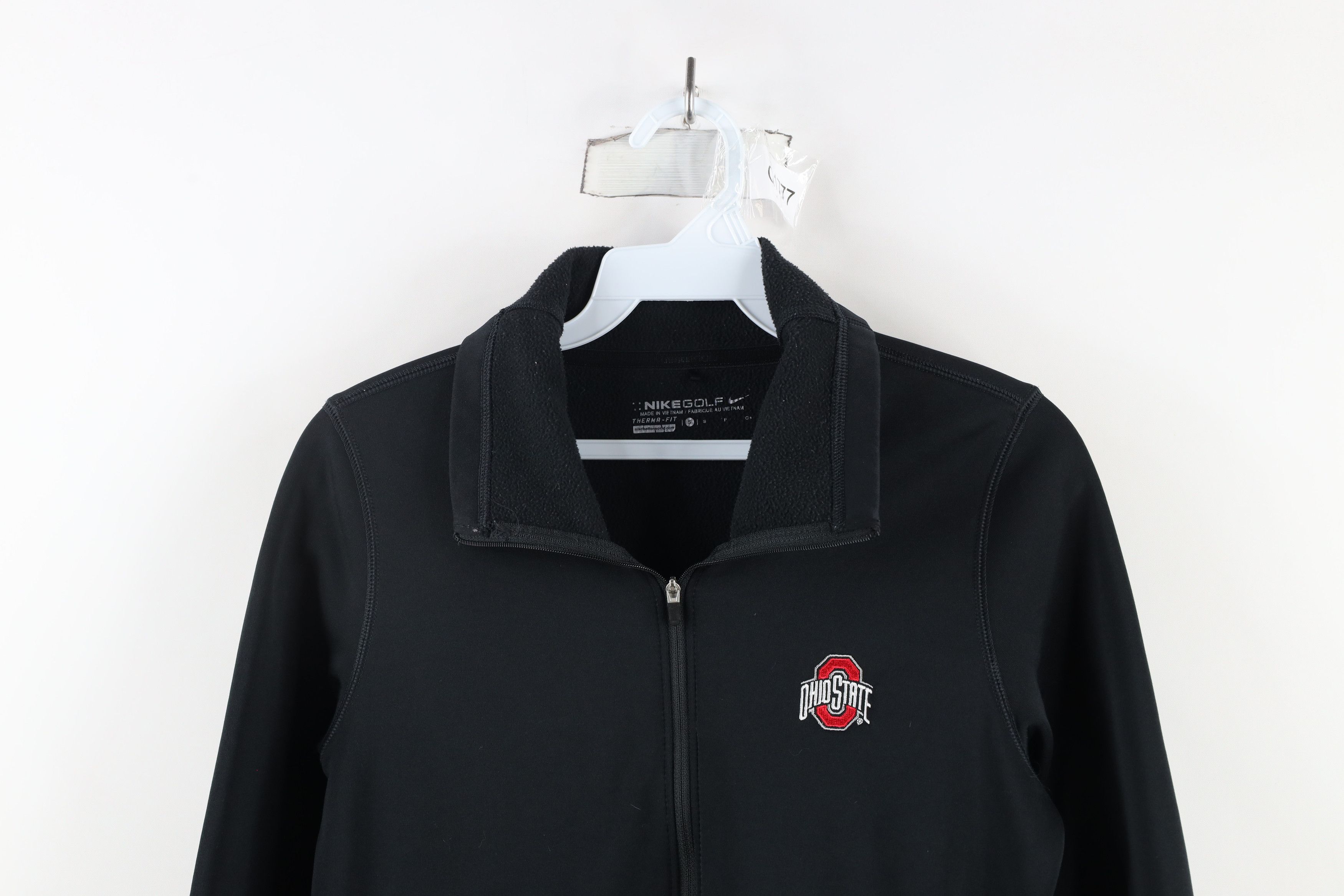 Nike × Vintage Nike Golf Therma Fit State University Full Zip Jacket Black Size S / US 4 / IT 40 - 2 Thumbnail