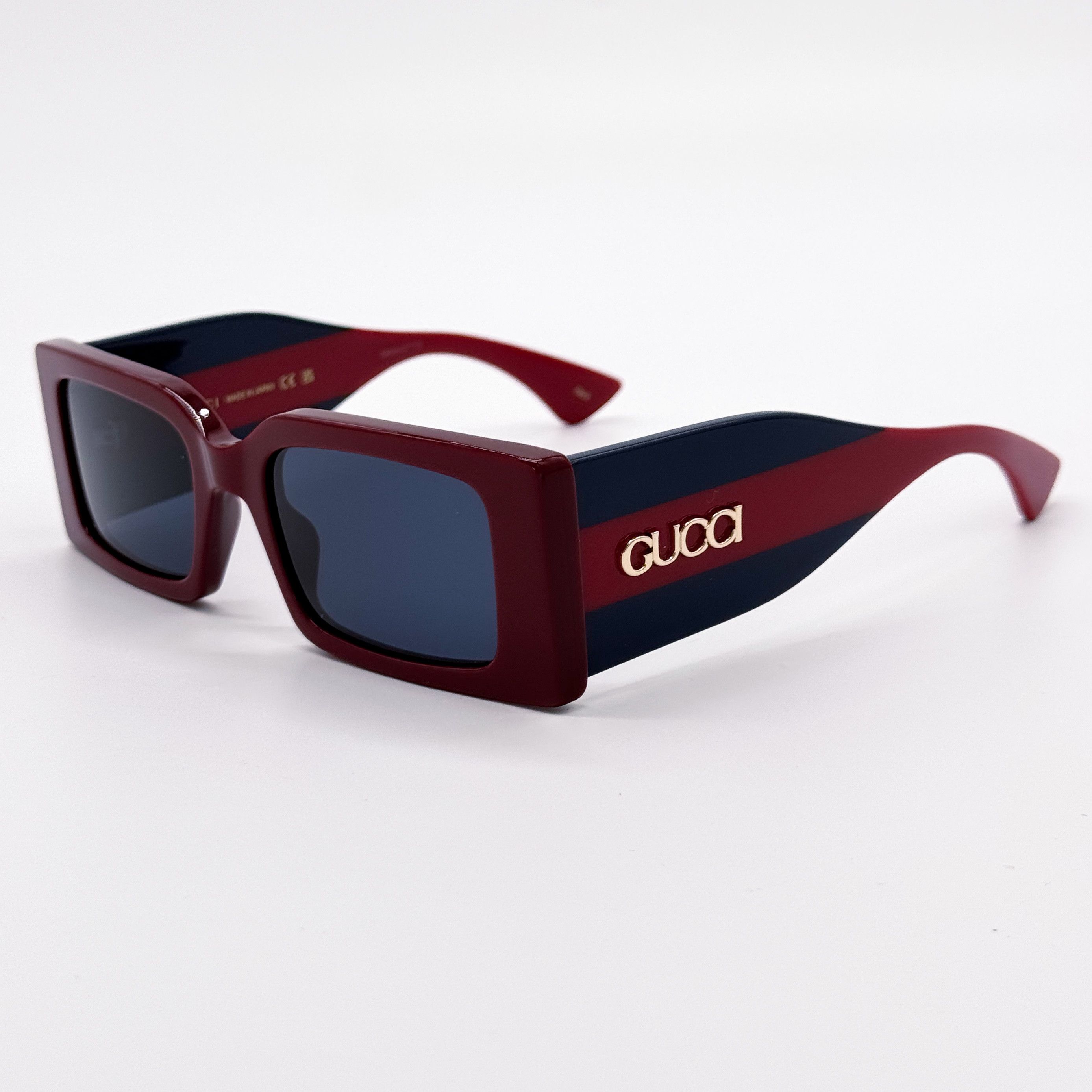 Gucci NEW GUCCI GG1860S 003 BURGUNDY/BLUE UNISEX SUNGLASSES GUCCI Size ONE SIZE - 5 Thumbnail