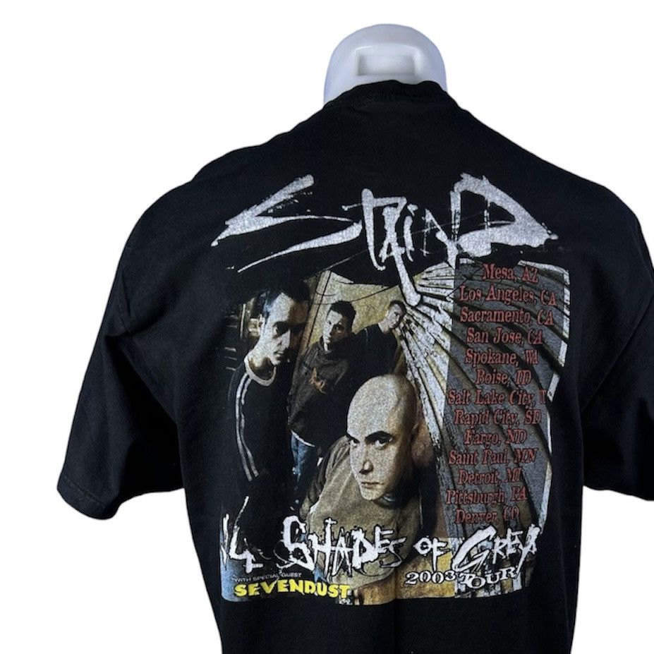 Band Tees Staind 14 Shades of Grey 2003 Vintage Rock Band 90s T-Shirt Size US L / EU 52-54 / 3 - 1 Thumbnail