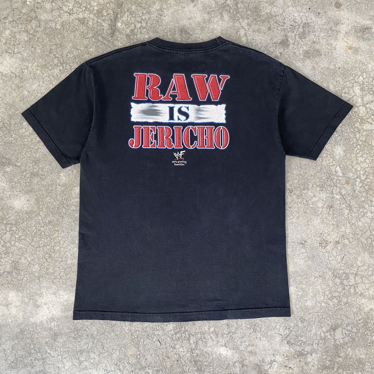 Vintage Vintage 2000s Y2J “Raw Is Jericho” WWF Tee Size US L / EU 52-54 / 3 - 7 Thumbnail