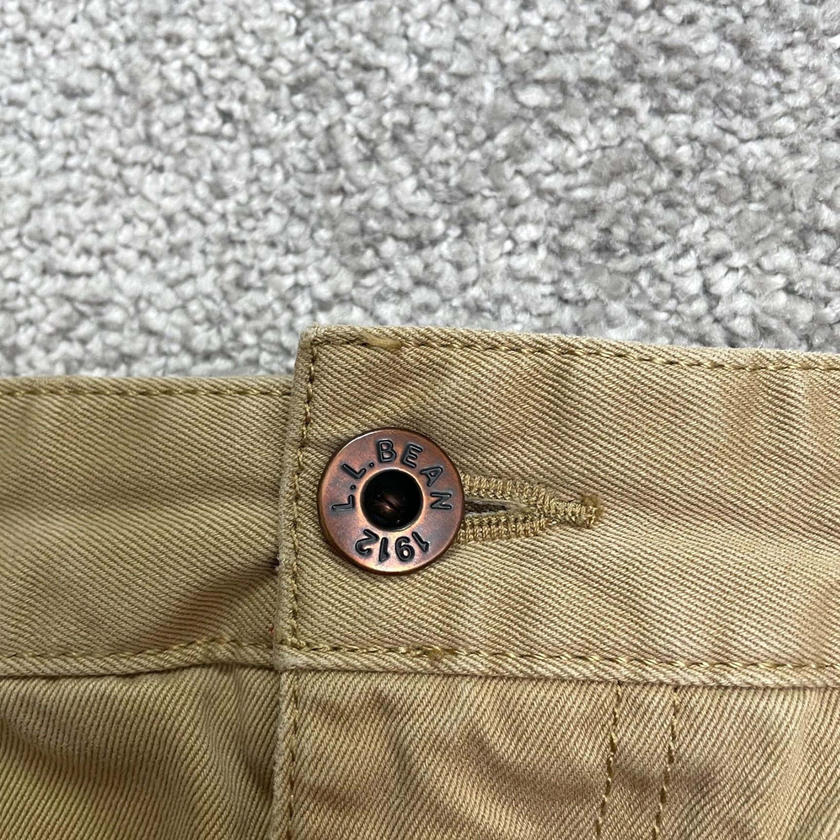 Vintage L.L. Bean Chino Pants Mens 34x30 Straight Brown Casual 100% Cotton Size US 34 / EU 50 - 3 Thumbnail