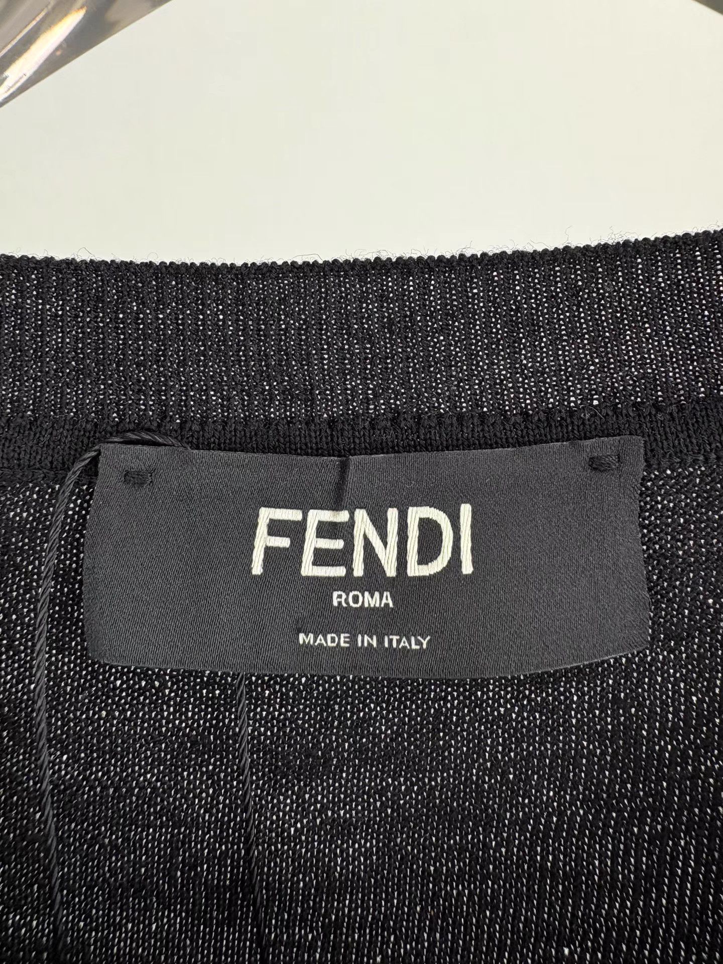 Fendi FENDI Monster Black Wool Knit Sweater K1 Size US L / EU 52-54 / 3 - 4 Thumbnail
