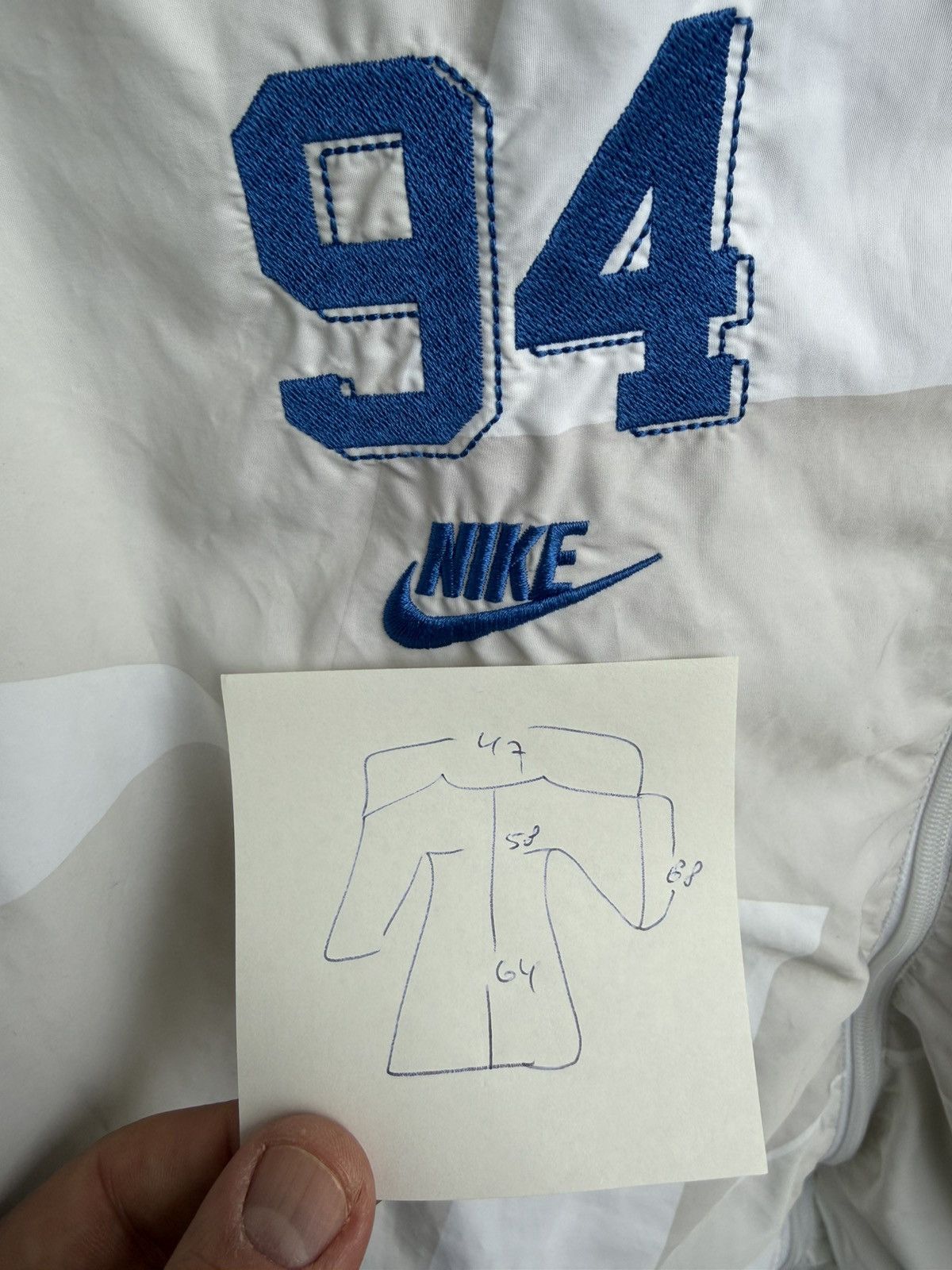 Nike Nike Jacket 94 Brazil CBF FFF nylon white Y2K Football Size US L / EU 52-54 / 3 - 8 Thumbnail