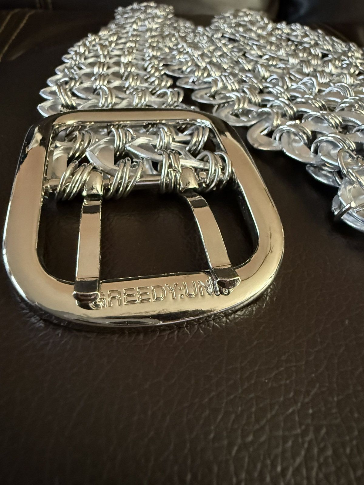 Greedy Unit Greedy Unit Bottle Tab Belt Silver Size ONE SIZE - 5 Thumbnail