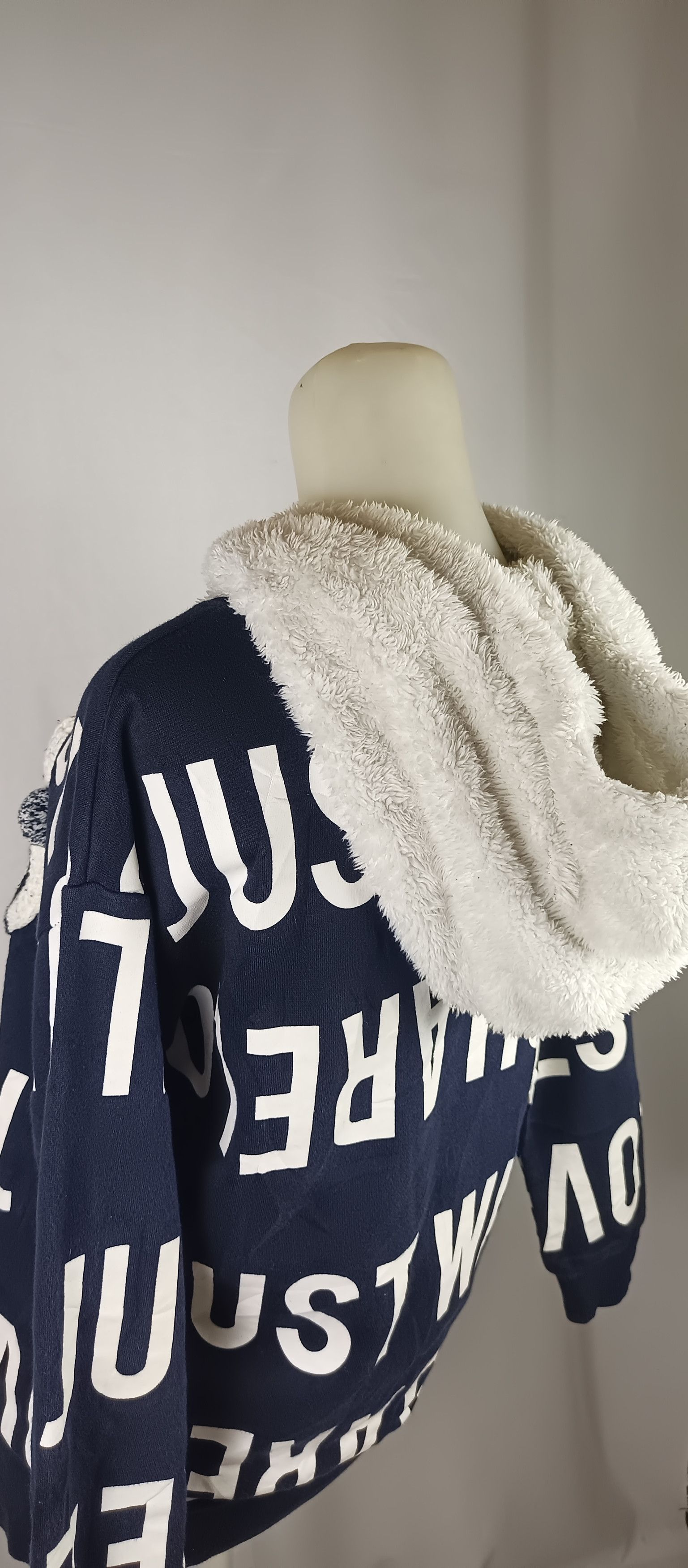If Six Was Nine × Japanese Brand #Es Style 1916 White Fur Hoodie All Over Print Teddy Bear Size M / US 6-8 / IT 42-44 - 18 Thumbnail