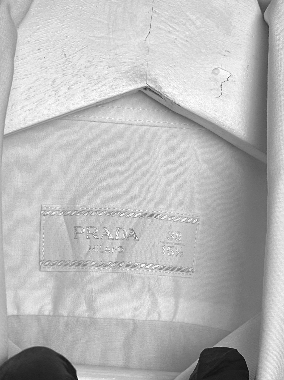 Prada Prada Runway FW2023 White Cutton Utility Shirt Size US L / EU 52-54 / 3 - 6 Thumbnail