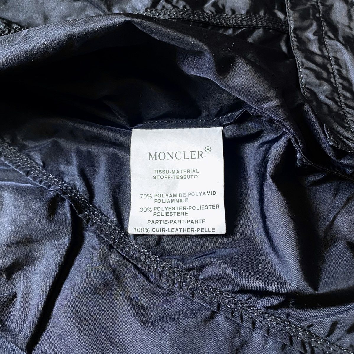Moncler Womens Moncler Black Nylon Shimmer Lightweight Jacket Blazer Size XS / US 0-2 / IT 36-38 - 22 Thumbnail
