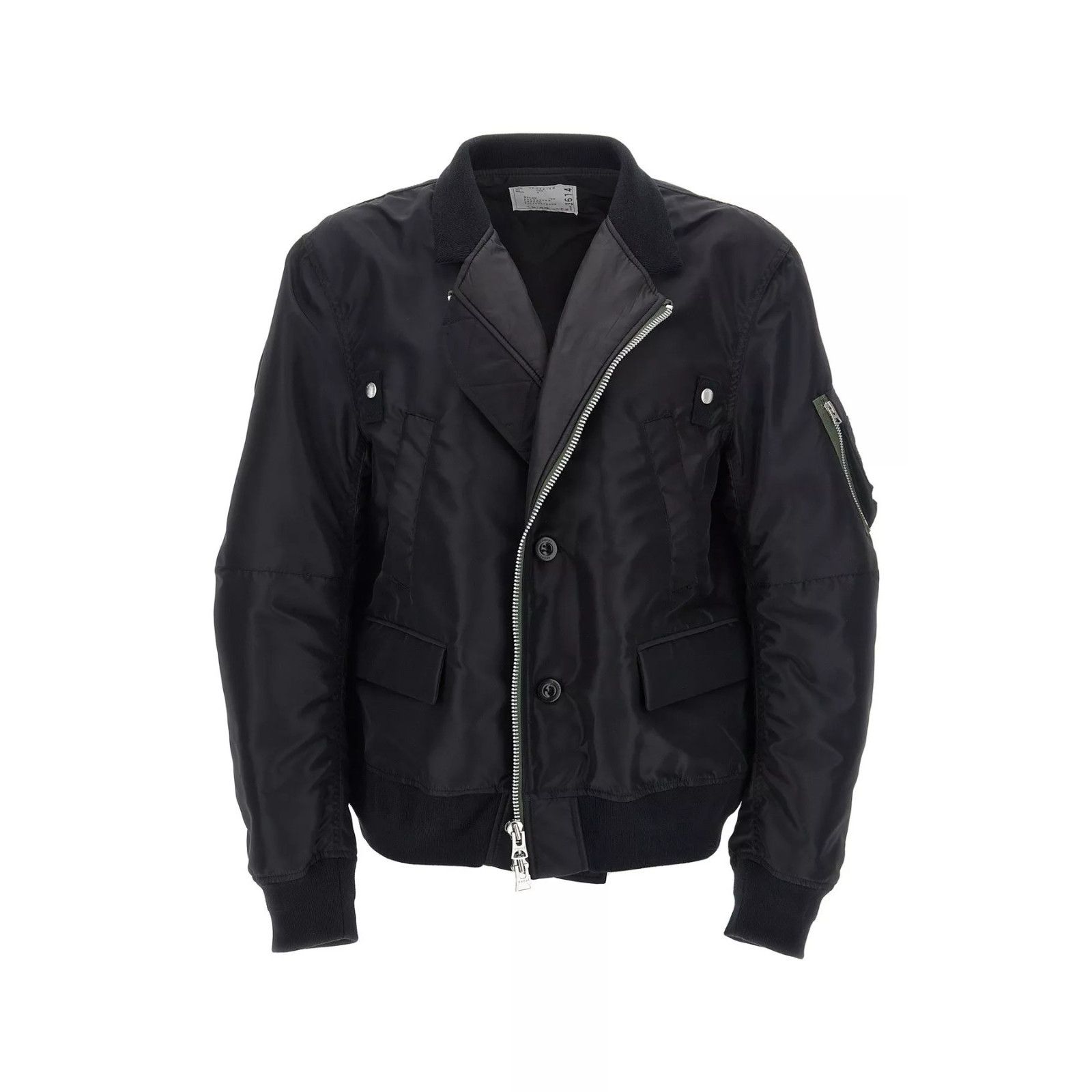 Sacai SACAI Black Nylon Oversized Bomber Jacket New & Authentic (M Size US M / EU 48-50 / 2 - 3 Thumbnail