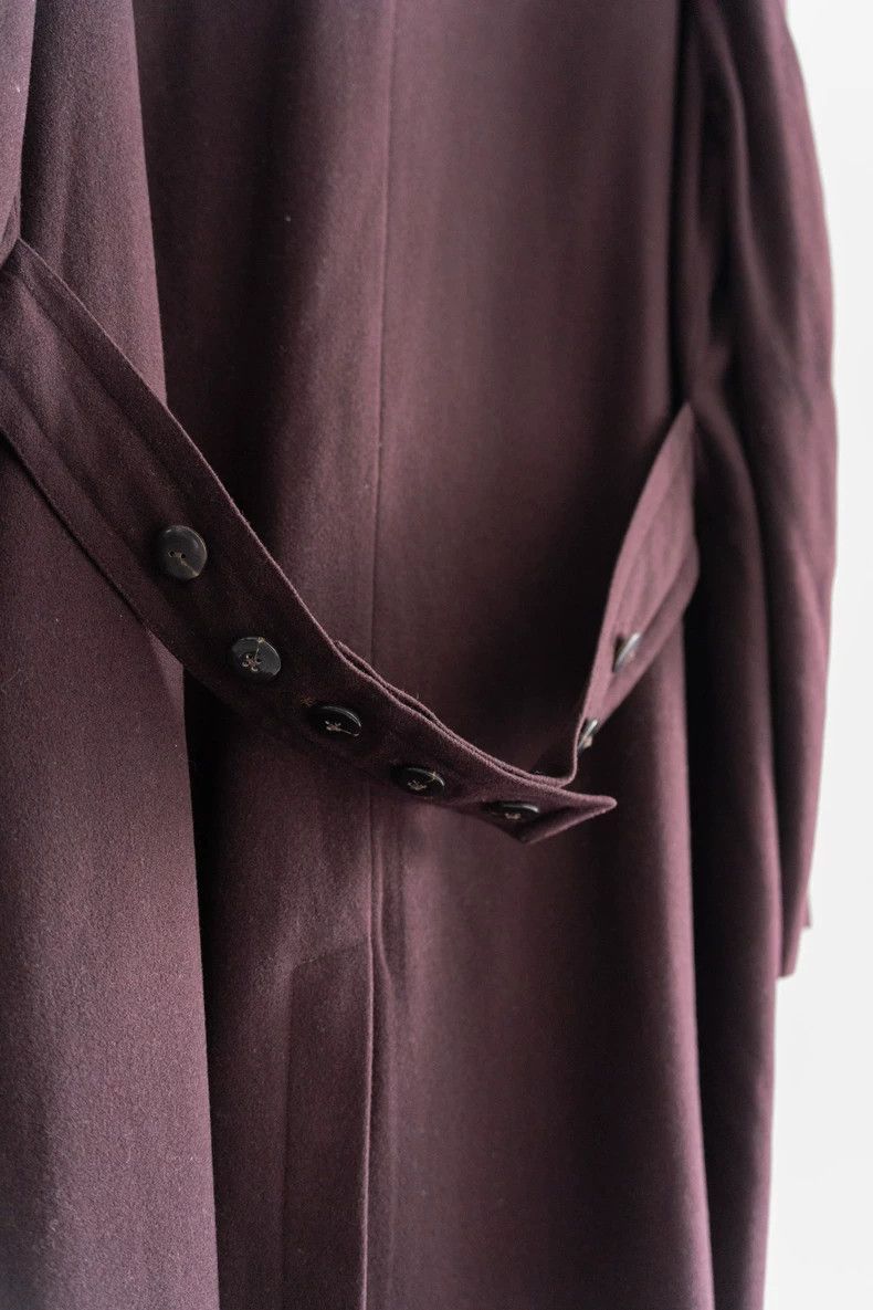 Yohji Yamamoto Yohji Yamamoto Yohji Yamamoto Double-Breasted Coat in Burg Size US M / EU 48-50 / 2 - 5 Thumbnail