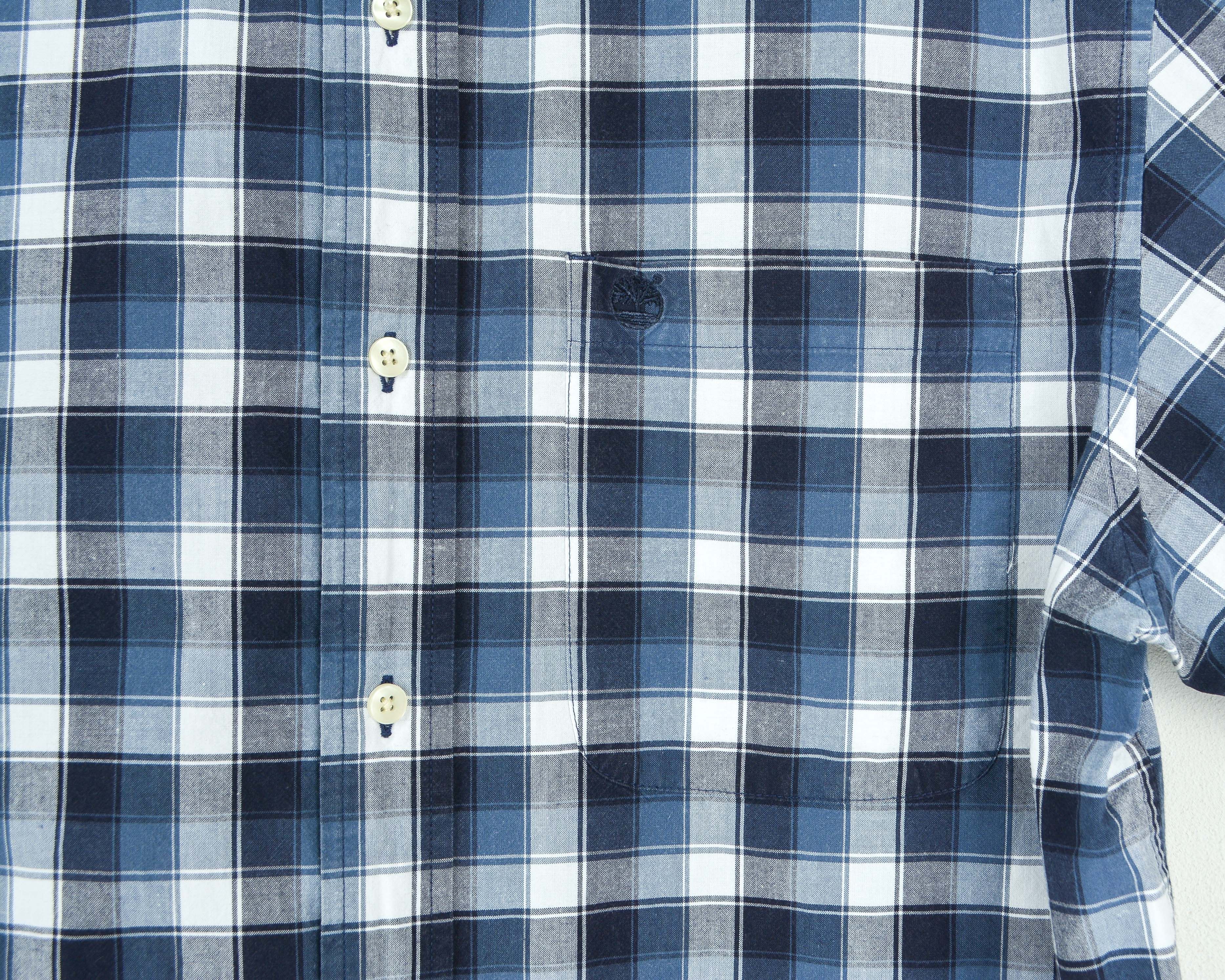 Timberland Casual Shirt Regular Short Sleeved Plaid Check Button Size US M / EU 48-50 / 2 - 4 Thumbnail