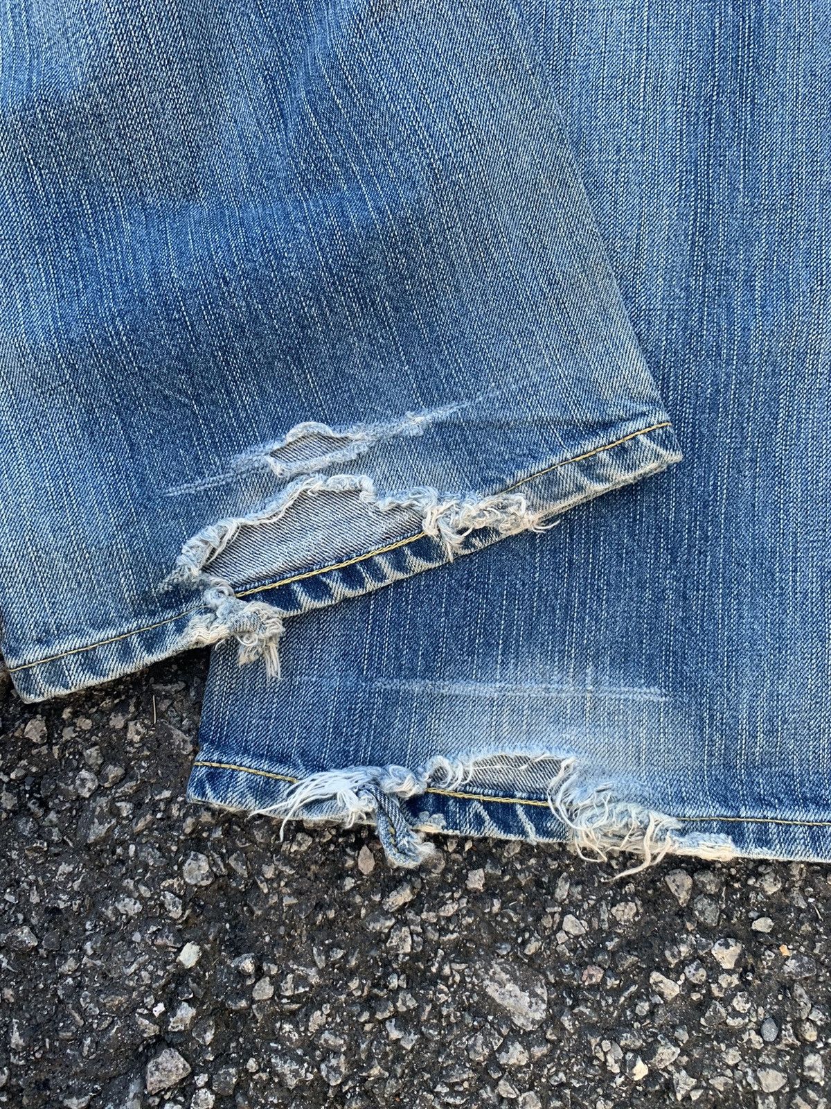 Kapital VINTAGE EDWIN 504 JAPANESE FADED & RUSTY DISTRESSED DENIM Size US 32 / EU 48 - 20 Thumbnail