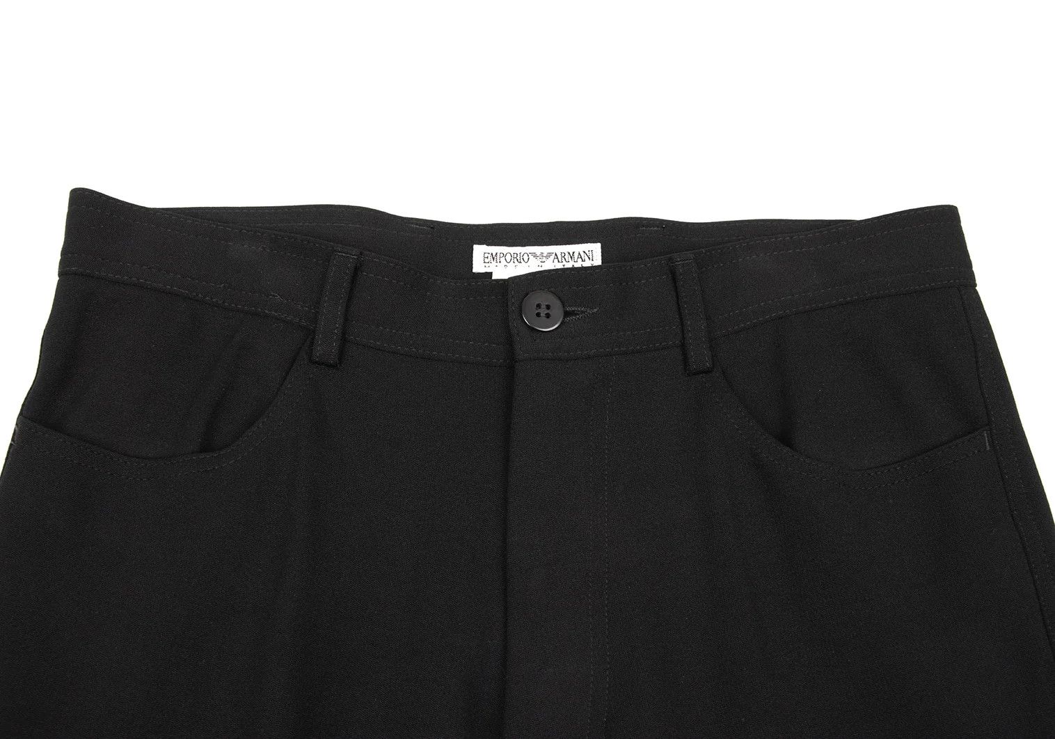 Emporio Armani Nylon Stretch Straight Pants in Black Size 46 Size US 30 / EU 46 - 3 Thumbnail