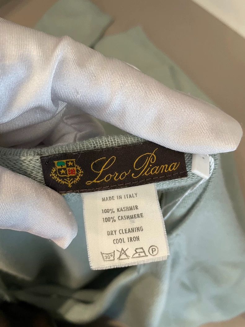 Loro Piana LORO PIANA Soybean sauce green cashmere sweater Size M / US 6-8 / IT 42-44 - 3 Thumbnail