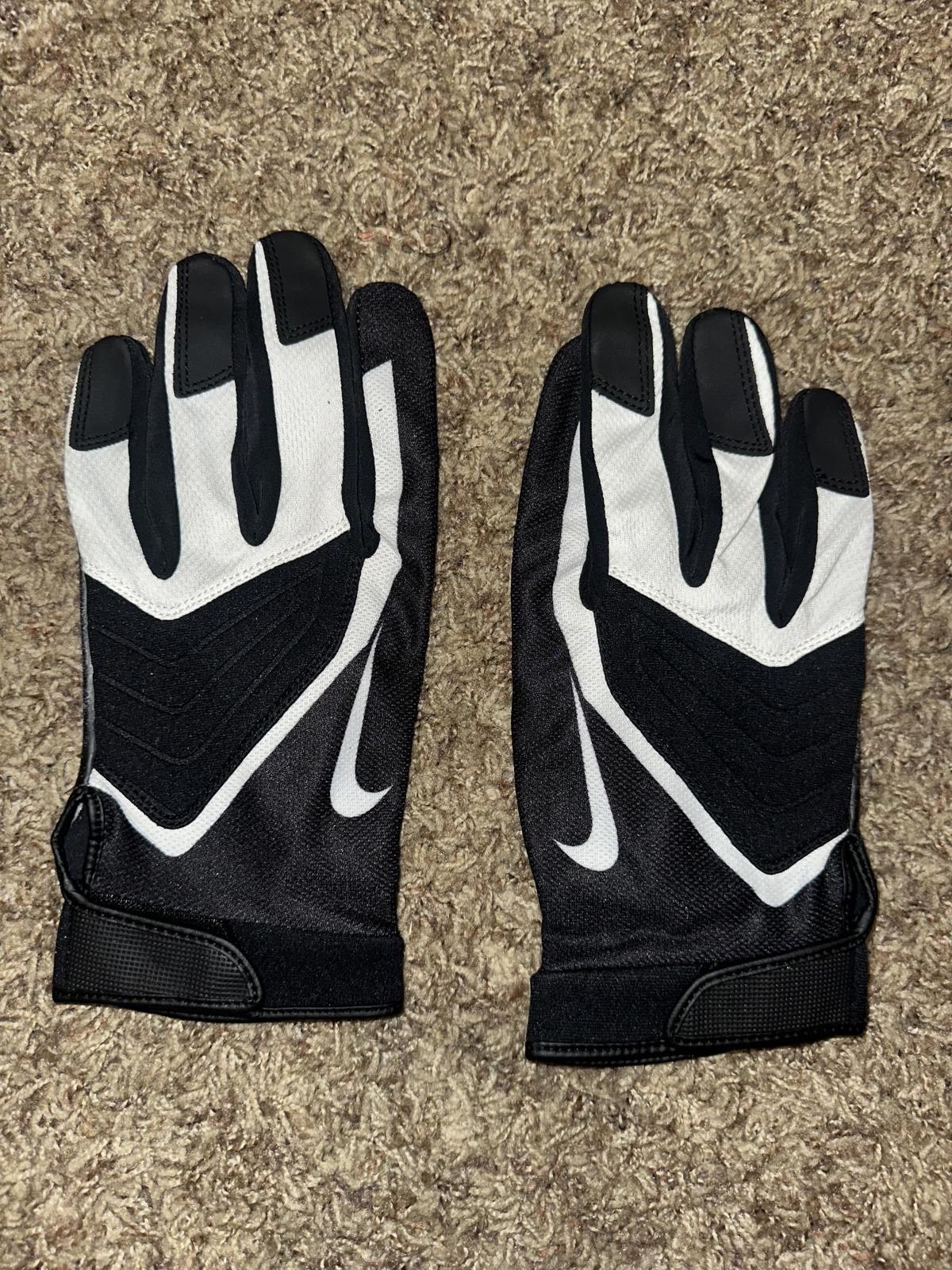 Nike Nike Adult Receiver FootballWhite/Black NFL Issue Gloves Size ONE SIZE - 2 Thumbnail