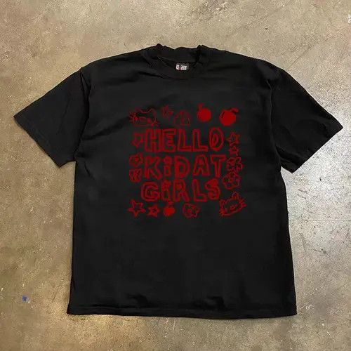 Other Black Loose Letter Print Short Sleeve T-Shirt Size US M / EU 48-50 / 2 - 5 Thumbnail