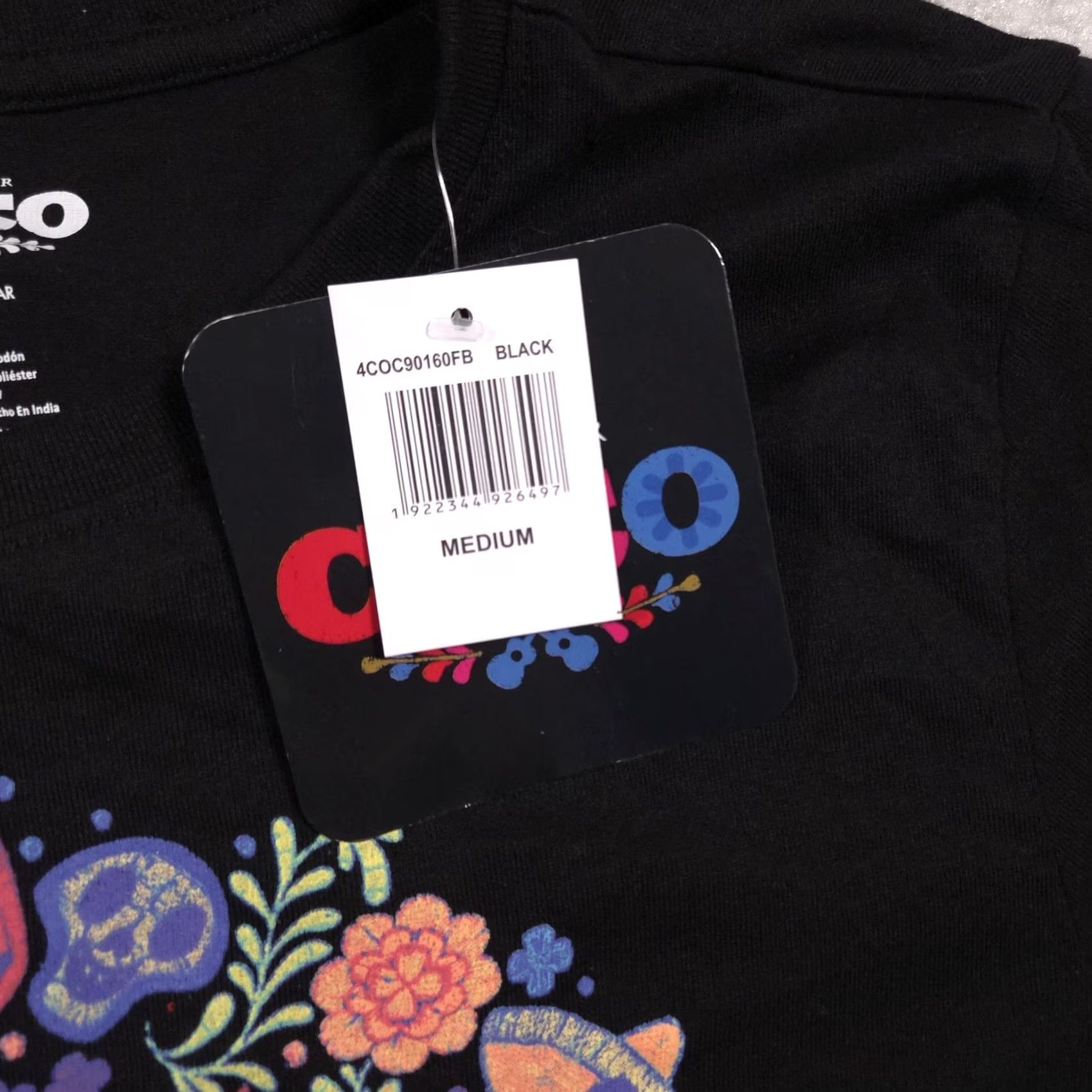 Disney Disney Pixar COCO Shirt Adult Medium Black Live in the Land of the Dead Movie Shirt Size US M / EU 48-50 / 2 - 4 Thumbnail