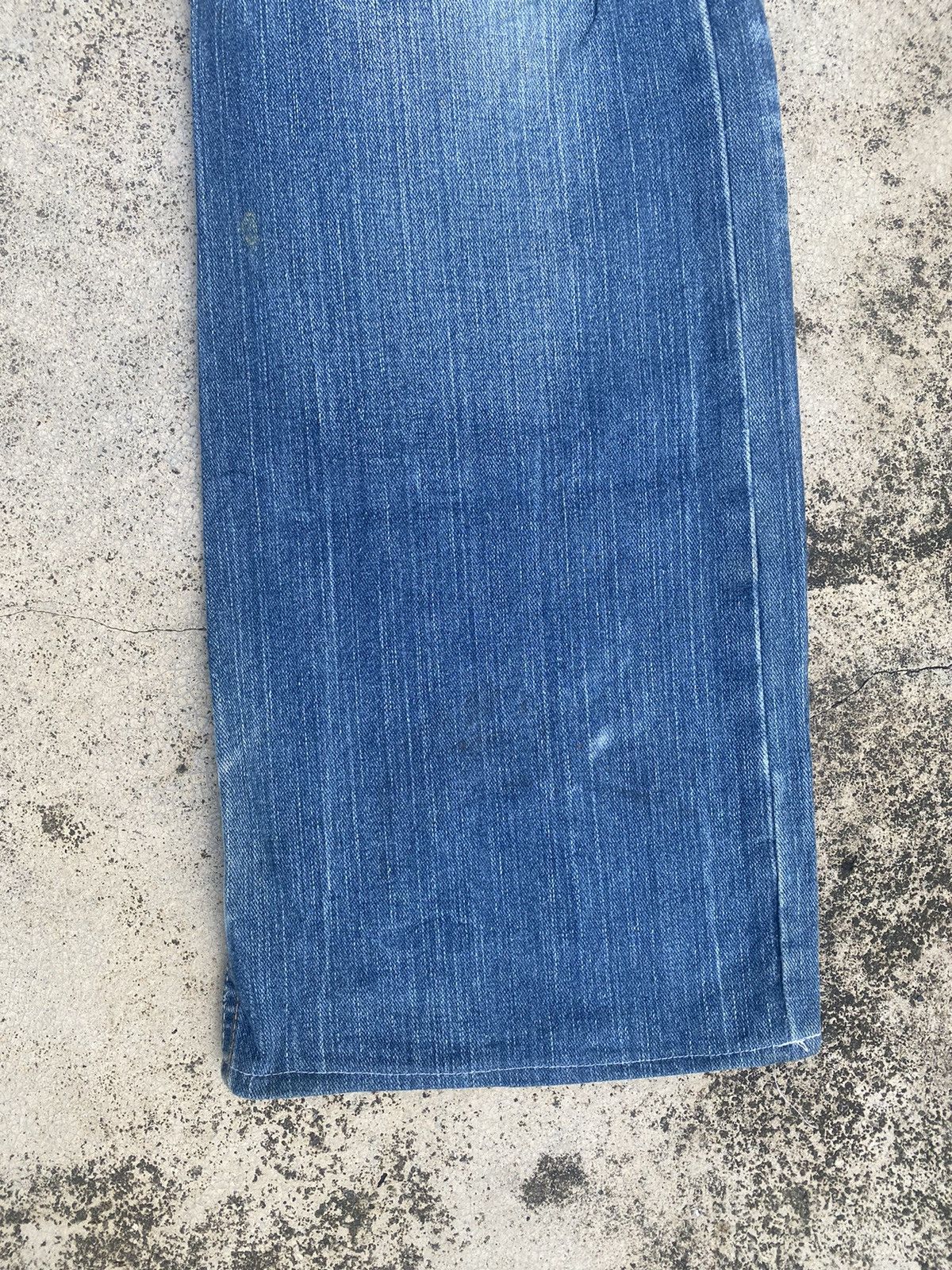 Japanese Brand Flare Jeans Root Three Distressed Fade Bootcut Size US 30 / EU 46 - 5 Thumbnail