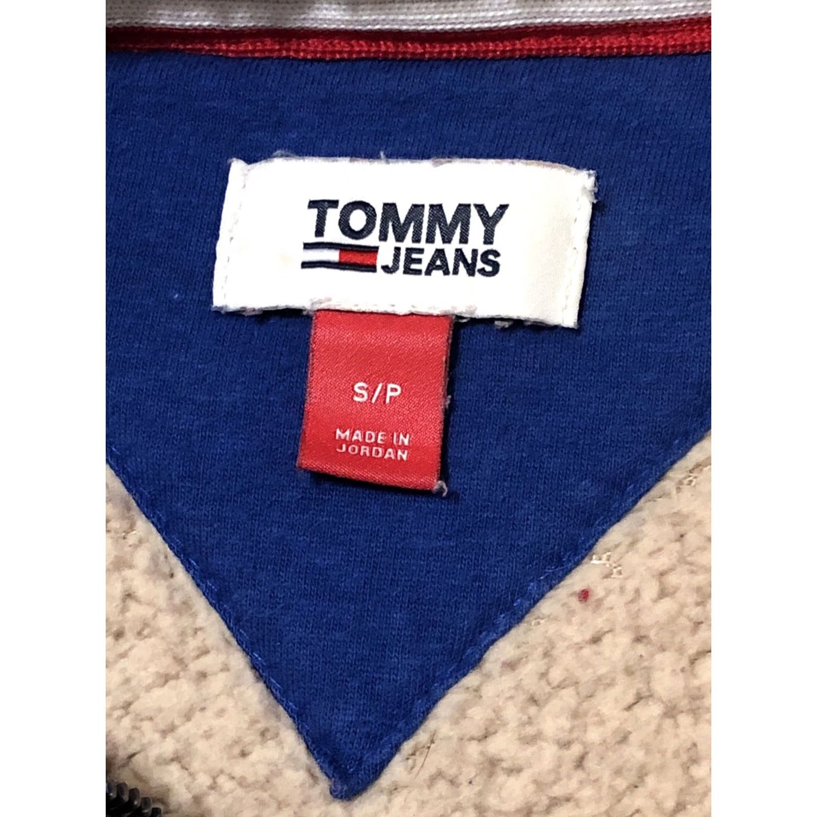 Tommy Hilfiger Tommy Hilfiger Sherpa Fleece Sweater Jacket Women S Beige 1/4 Zip Pockets Teddy Outdoors Fall Winter Vintage? Size S / US 4 / IT 40 - 2 Thumbnail