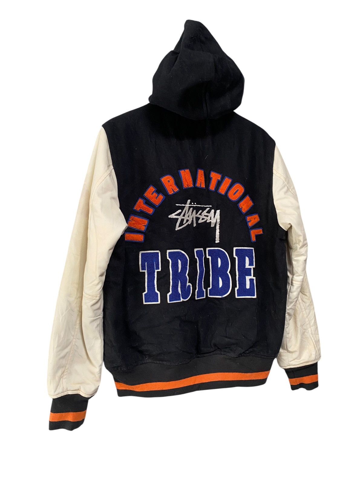 Stussy Stussy Trible Int. varsity hoodie wool jacket Size US M / EU 48-50 / 2 - 2 Thumbnail