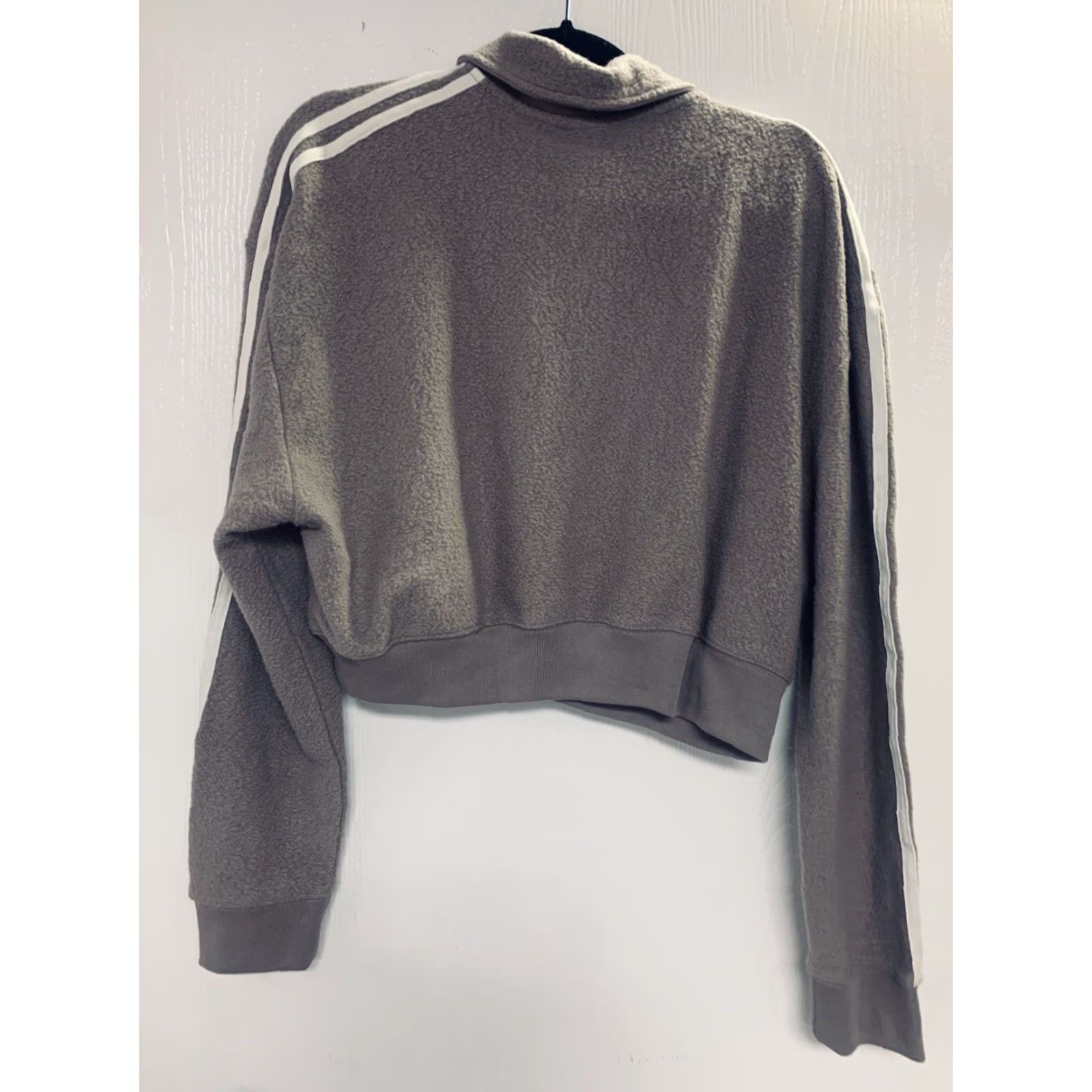 Victoria's Secret Victoria’s Secret PINK Women’s Reverse Fleece Cropped Polo Sweatshirt Brown M Size M / US 6-8 / IT 42-44 - 4 Thumbnail