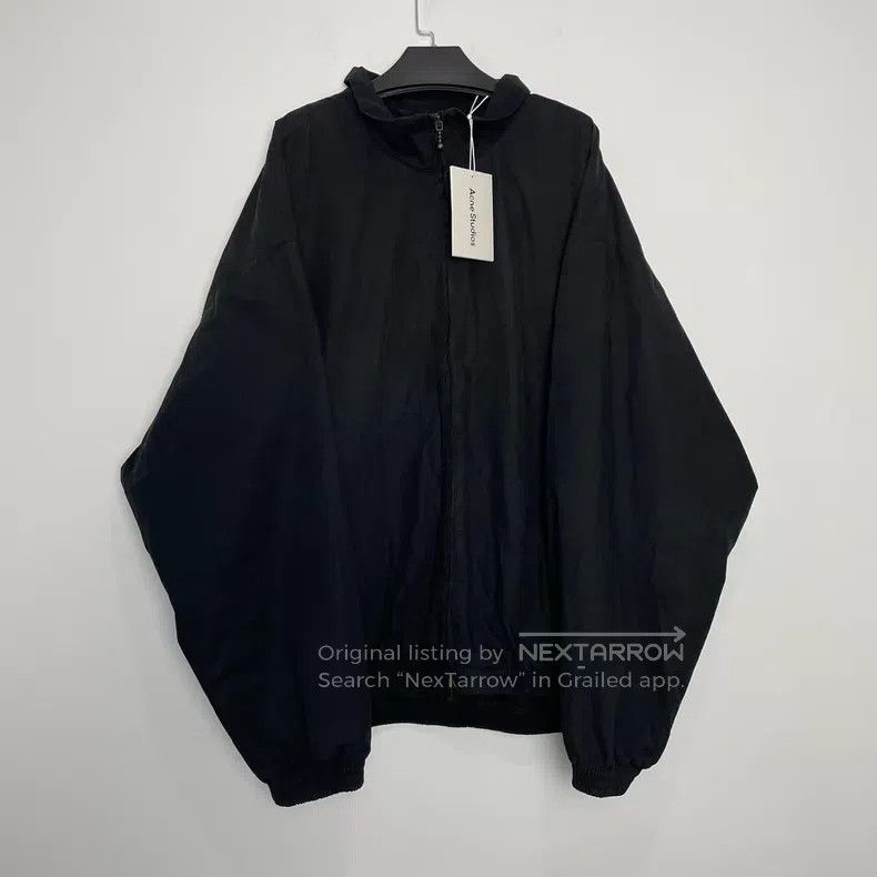 Acne Studios Acne Studios Black 1996 distressed lettering print coach j Size US L / EU 52-54 / 3 - 2 Thumbnail