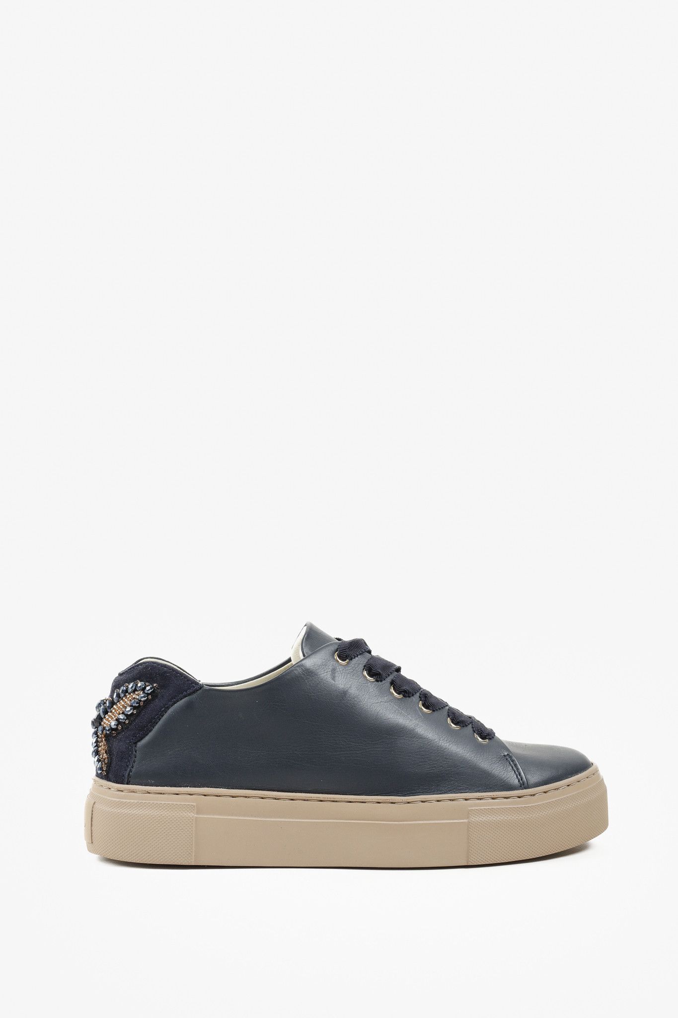 AGL Attilio Giusti Leombruni Butterfly Jewel Platform Sneakers Size US 10.5 / IT 40.5 - 1 Thumbnail