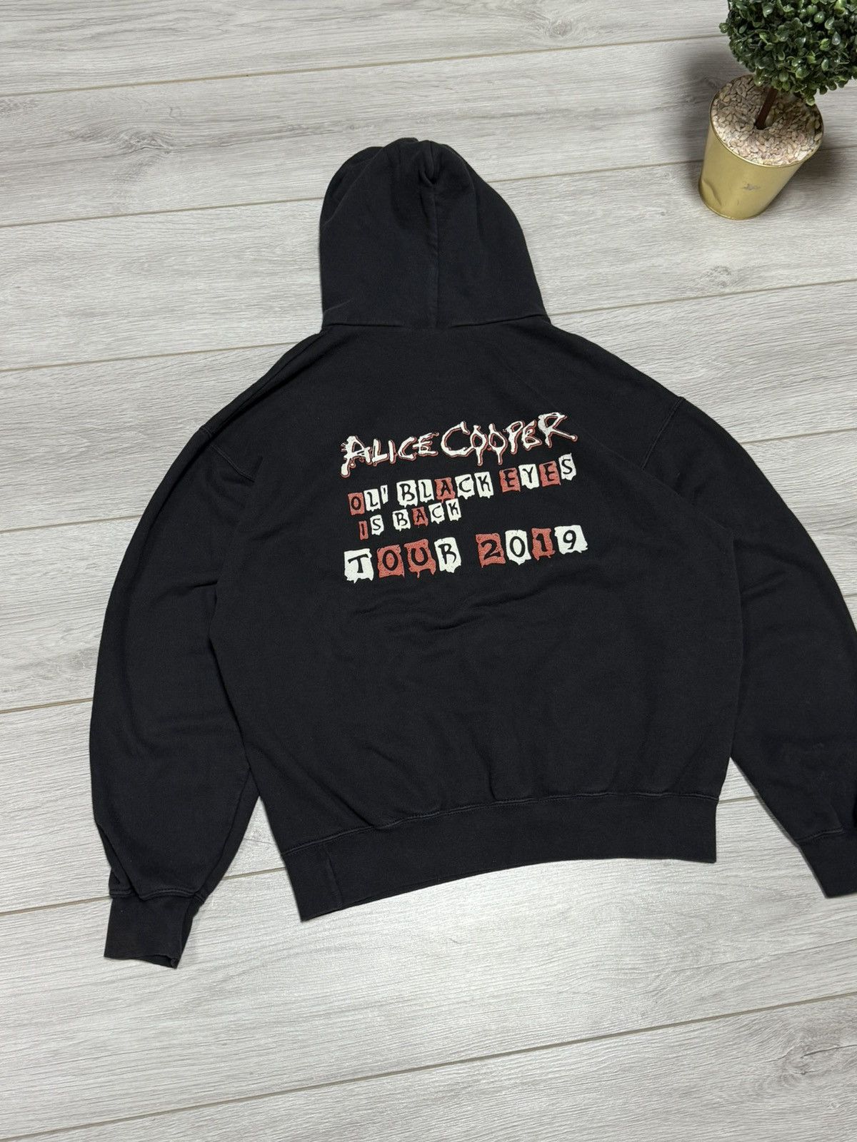 Vintage Alice Cooper black eyes is back tour hoodie vintage 2019 Size US M / EU 48-50 / 2 - 9 Thumbnail