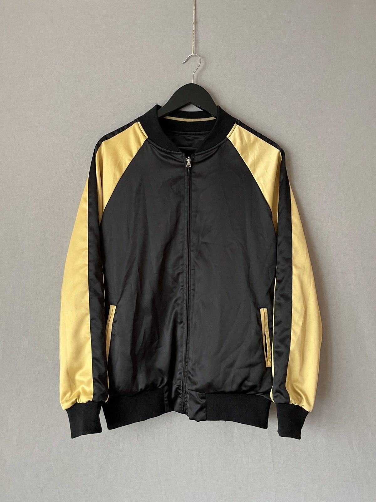Japanese Brand Hong Kong Sukajan Crane and Flowers Reversible Bomber Jacket Size US XL / EU 56 / 4 - 3 Thumbnail