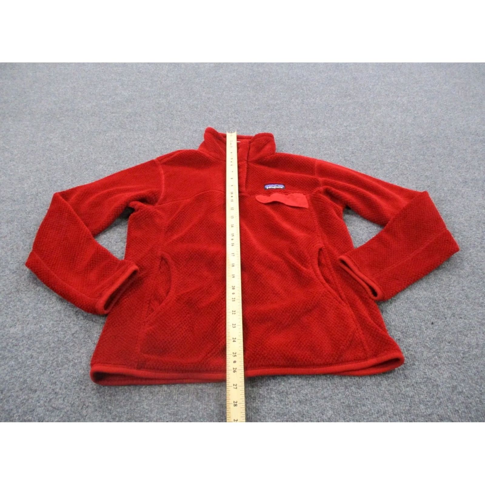 Patagonia Patagonia Jacket Womens M Red Snap Fleece Outdoor Casual Windproof Pockets Thermal 90s Style Womens Size M / US 6-8 / IT 42-44 - 3 Thumbnail