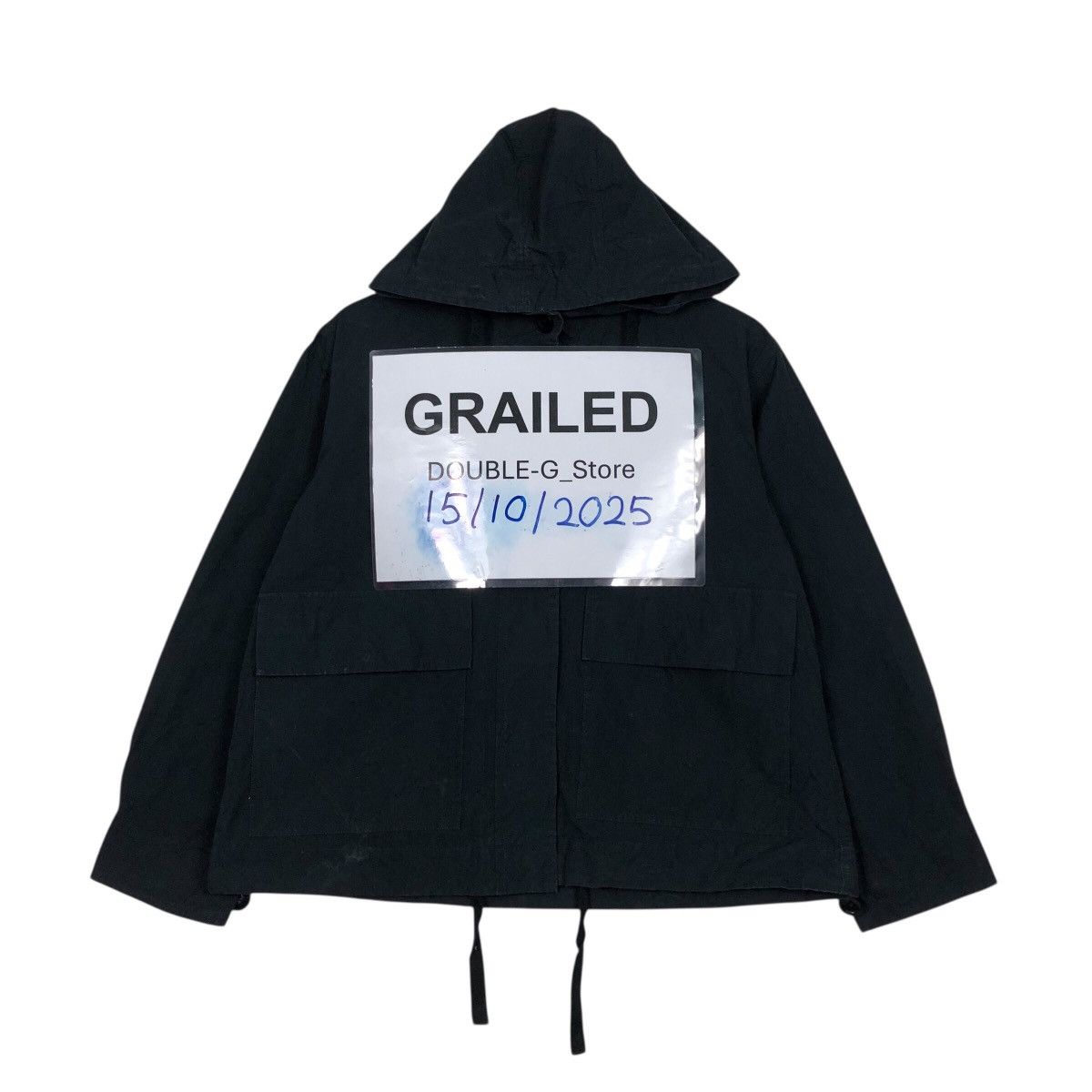 Margaret Howell 📌Rich Black Vintage Cropped Hoodie Jacket Chore MHL Size US M / EU 48-50 / 2 - 1 Thumbnail
