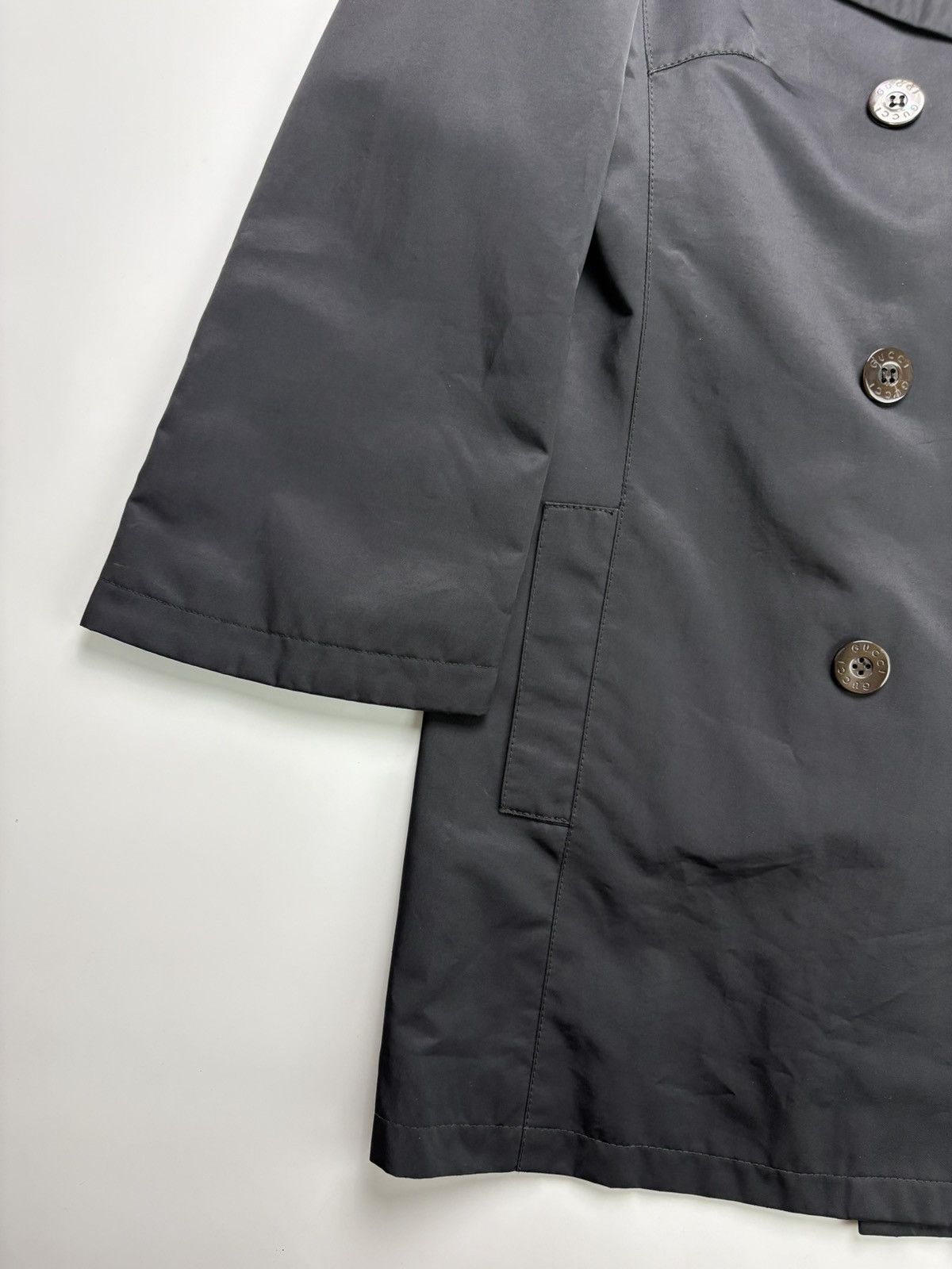 Gucci 1995 Gucci Tom Ford Nylon Trench Coat Size XS / US 0-2 / IT 36-38 - 3 Thumbnail