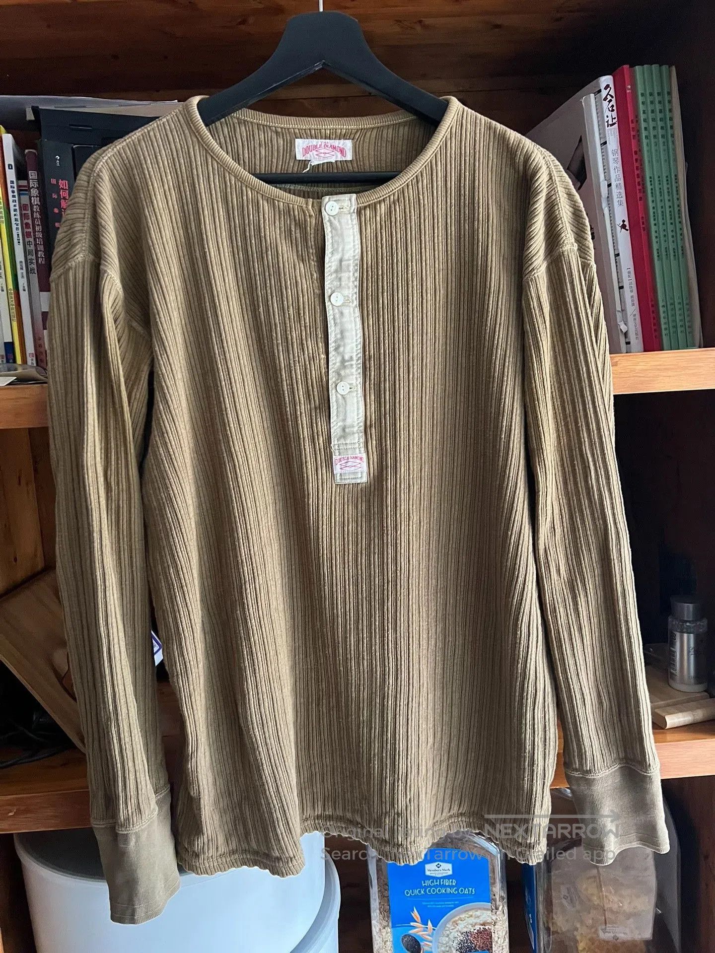 The Real McCoy's The Real McCoy Vintage Henley Long. Size US XXS / EU 40 - 2 Thumbnail