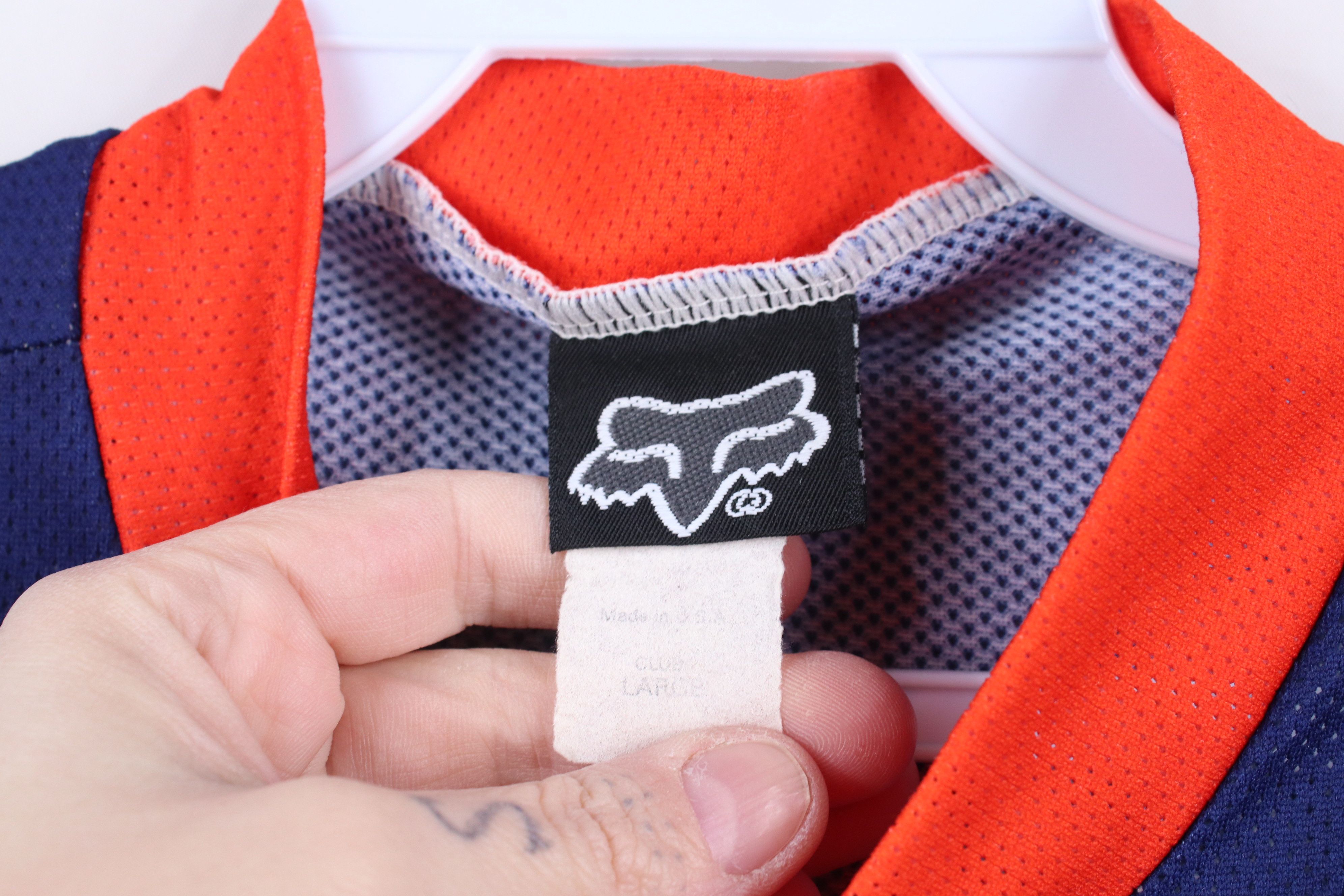 Fox Racing × Vintage Vintage 90s Fox Racing Bicycle Cycling Racing Jersey USA Size US L / EU 52-54 / 3 - 8 Thumbnail