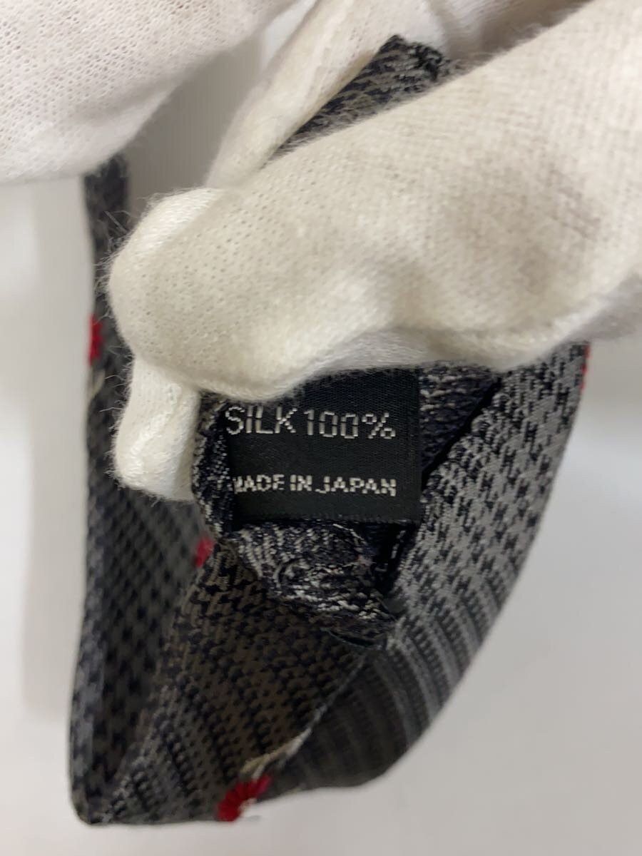 Yohji Yamamoto YOHJI YAMAMOTO Silk Gray Floral Men's Tie Size ONE SIZE - 3 Thumbnail