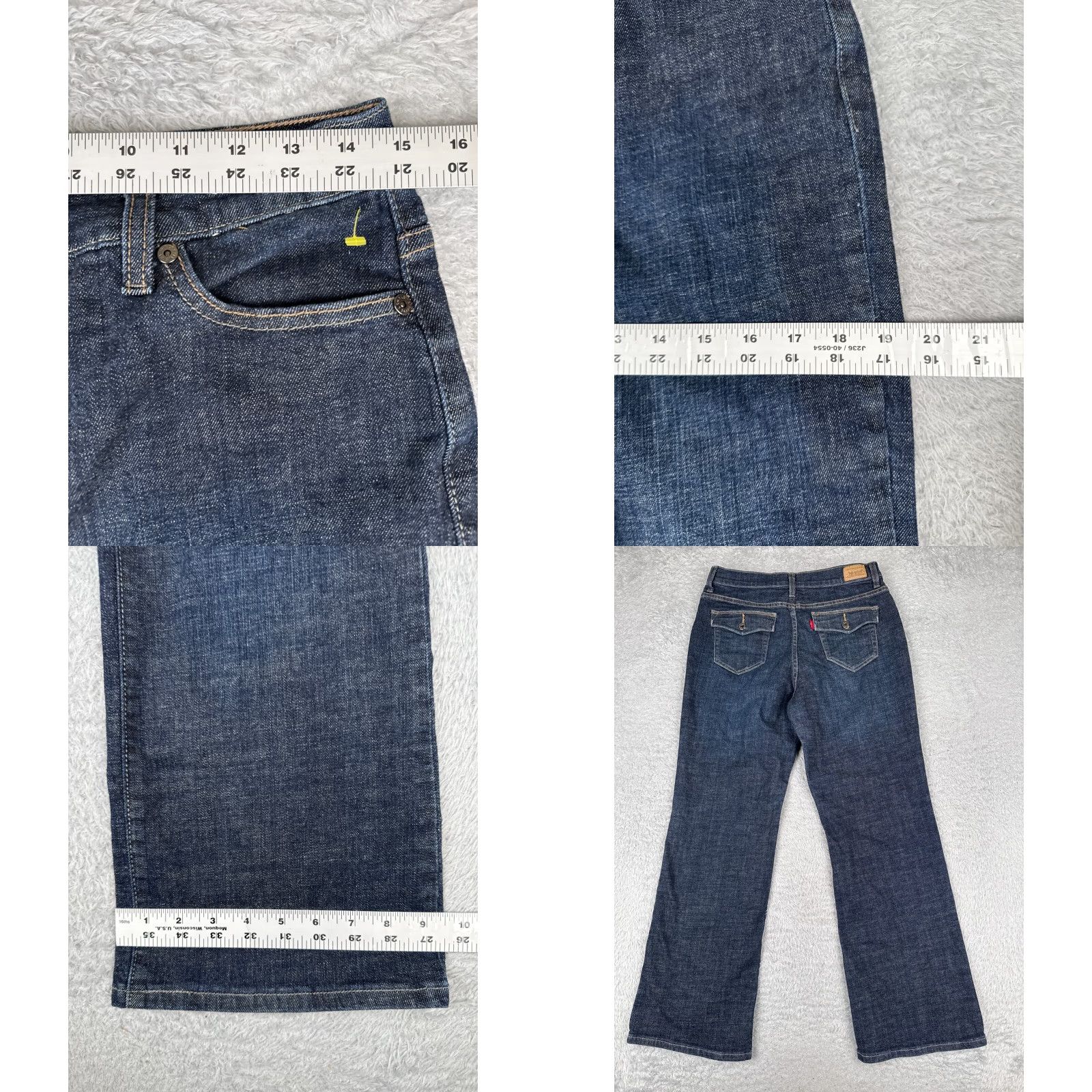 Levi's Levis Premium Jeans Womens 12 Blue Denim 512 Bootcut Perfectly Slimming 30x29 Size 34" / US 12 / IT 48 - 9 Thumbnail
