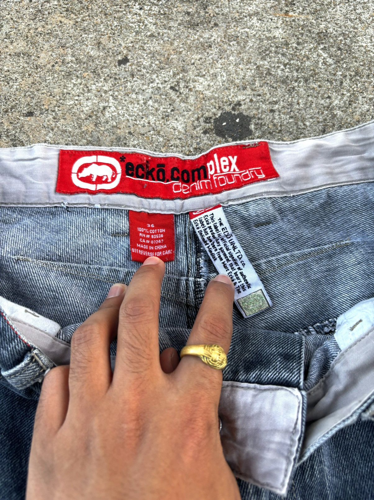 Ecko Unltd. Vintage ECKO Skateboard Shorts JEANS Size US 35 - 7 Thumbnail