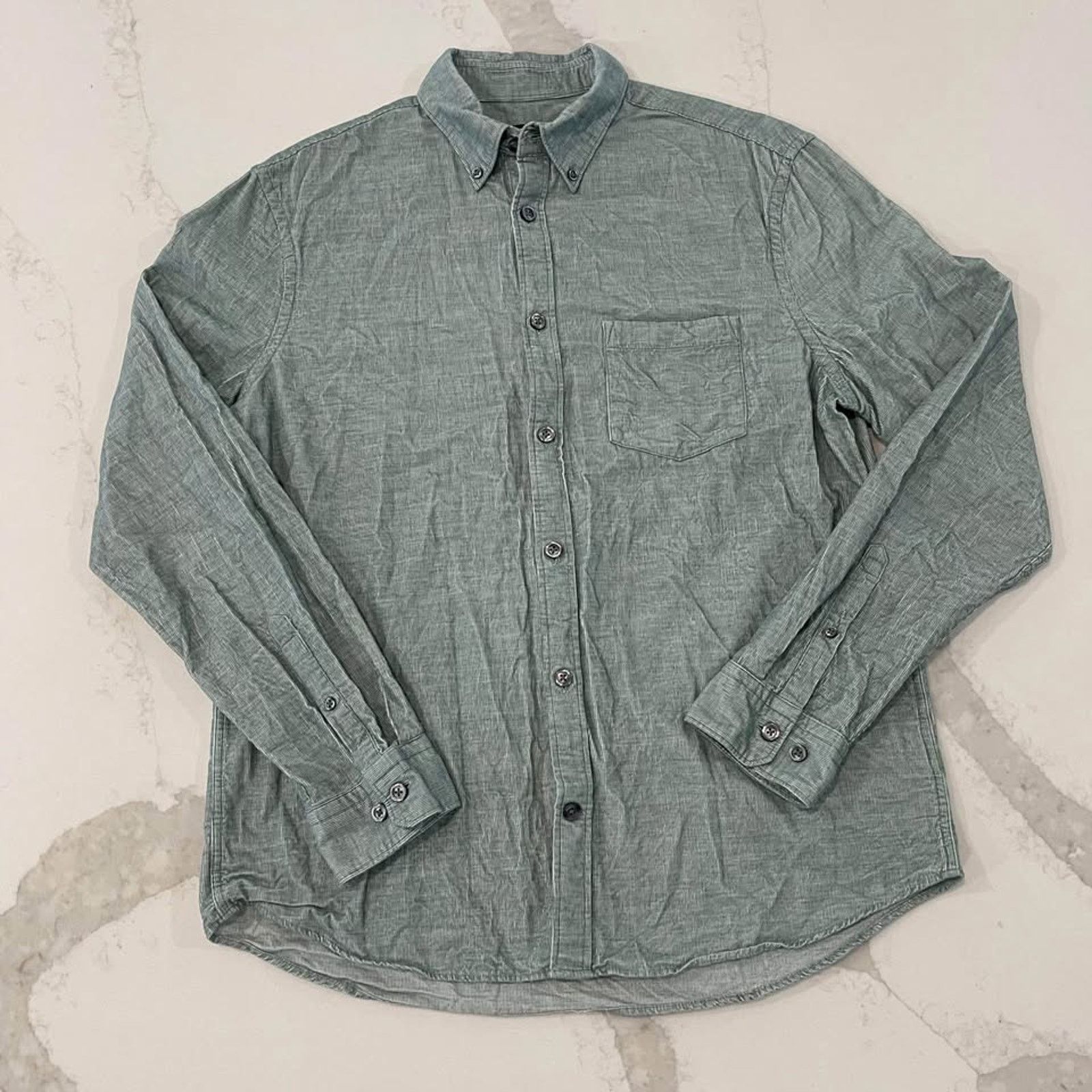 Express Express Button Up Long Sleeve Shirt Corduroy Men's Medium Size US M / EU 48-50 / 2 - 1 Thumbnail