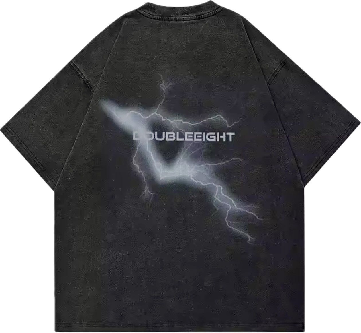 Japanese Brand Oversized Thunder Lightning Graphic T Shirt Size US M / EU 48-50 / 2 - 2 Thumbnail