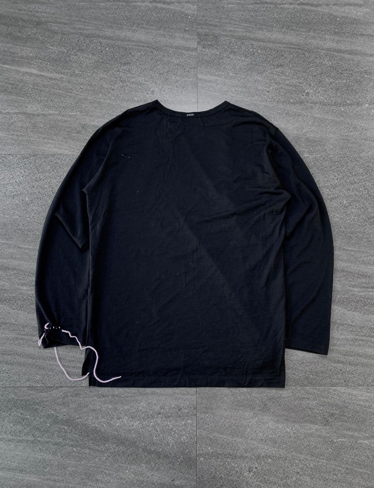 Yohji Yamamoto Wool Deconstructed Long sleeve tee Size US M / EU 48-50 / 2 - 14 Thumbnail