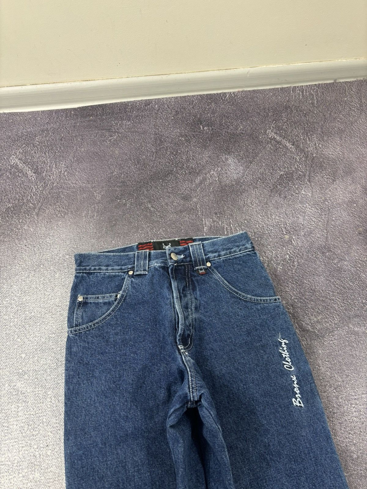 Other Vintage Bronx Clothing Y2K Skate Hype Blue Denim Baggy Jeans Size US 28 / EU 44 - 12 Thumbnail