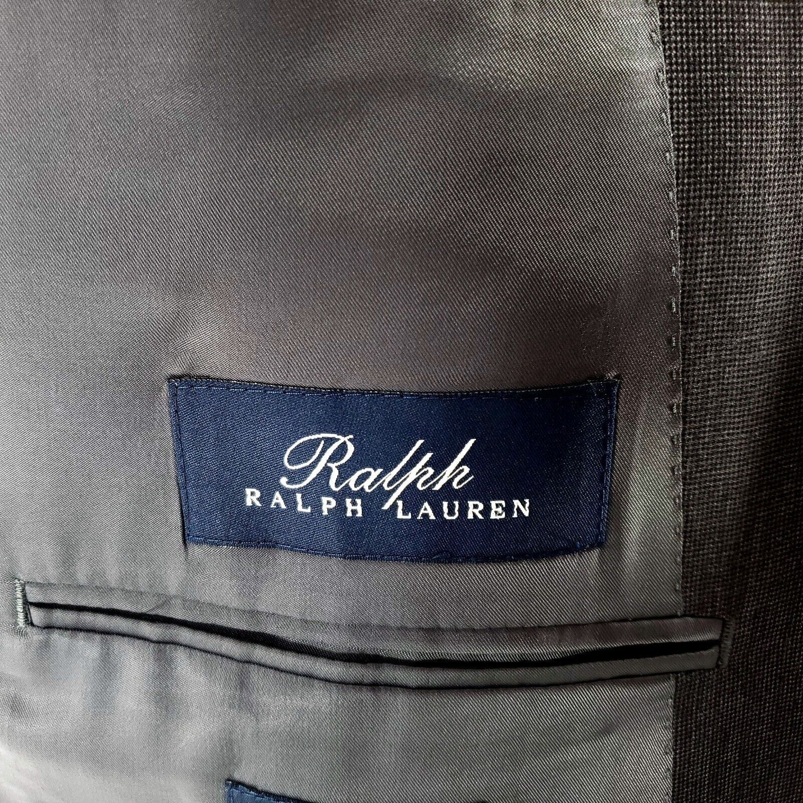 Ralph Lauren Ralph Lauren Wool 2 Button Blazer 42R Gray Black Check Tagge Size 42R - 7 Thumbnail