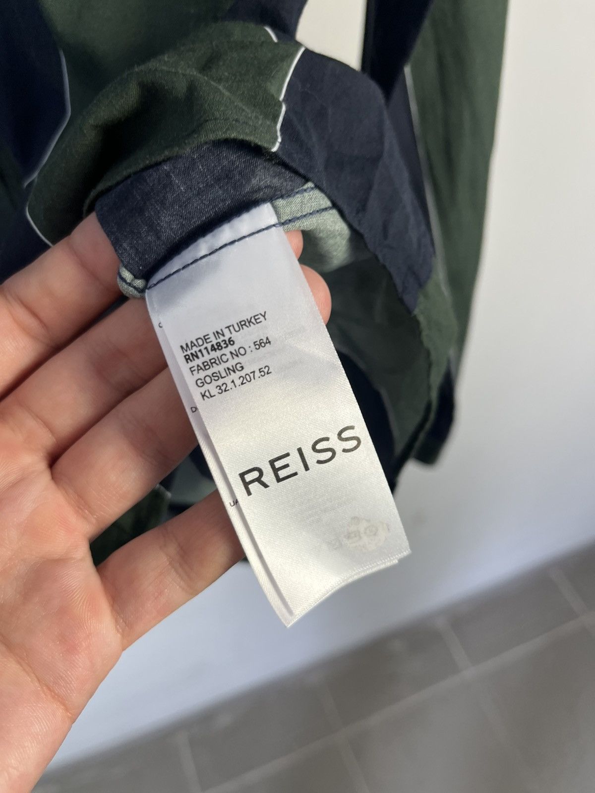 Reiss Reiss Gosling Classic Cotton Long Sleeve Shirt Slim Fit Size US M / EU 48-50 / 2 - 8 Thumbnail
