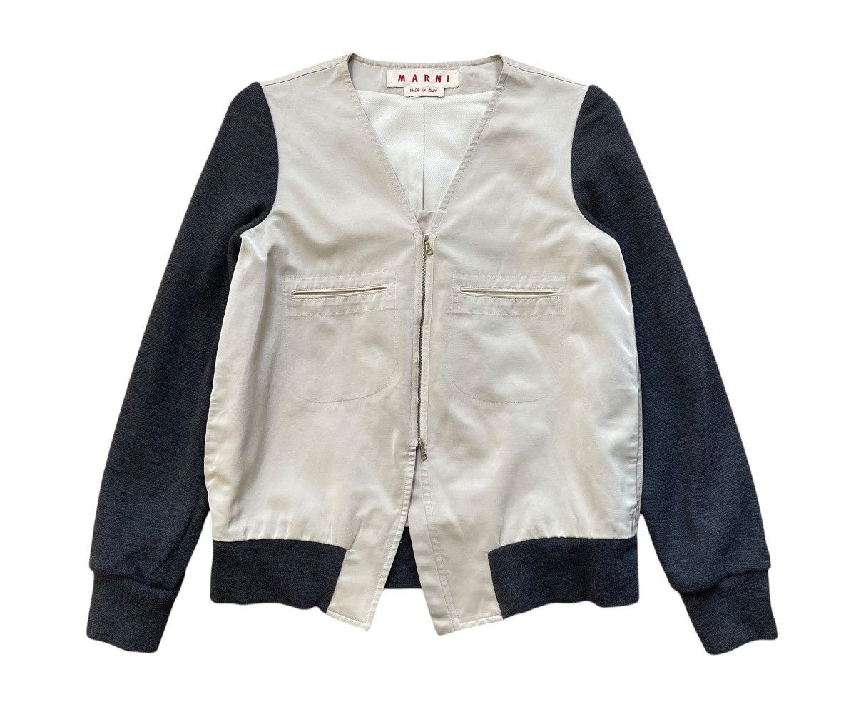 Marni Marni Zipper Cropped Jacket Size XS / US 0-2 / IT 36-38 - 2 Thumbnail